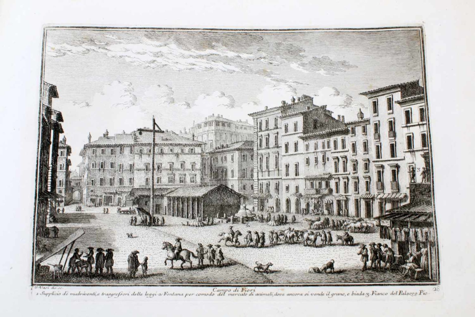 Roma - 64 Originalradierungen Ansichten von Rom - Giuseppe Vasi (1710 - 1782)Die Radierungen sind - Bild 14 aus 69