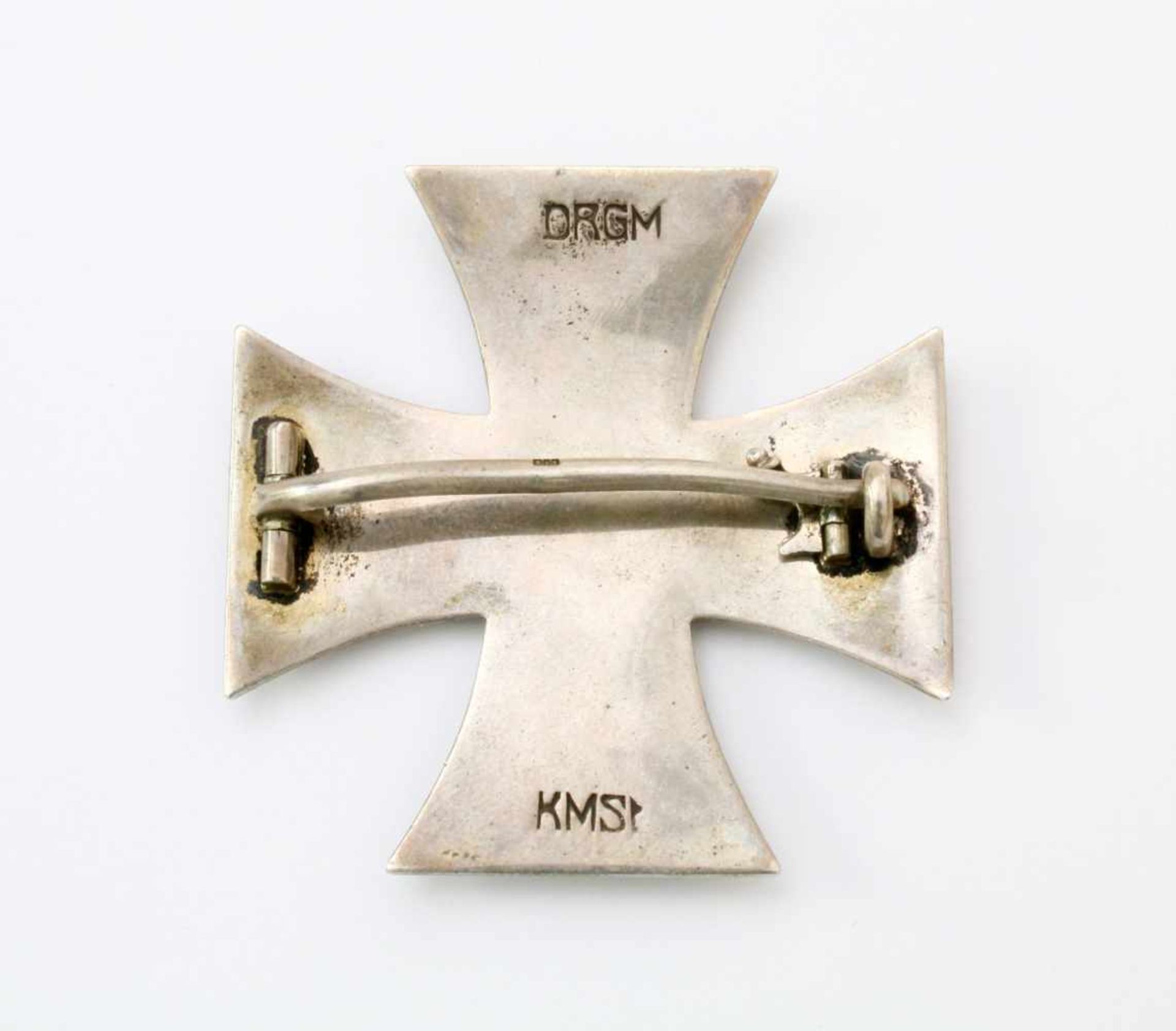 1. Weltkrieg - Eisernes Kreuz 1. Klasse 1914Gewölbte Ausführung, runde Nadel, Zarge gepunzt "D.R.G. - Bild 2 aus 3