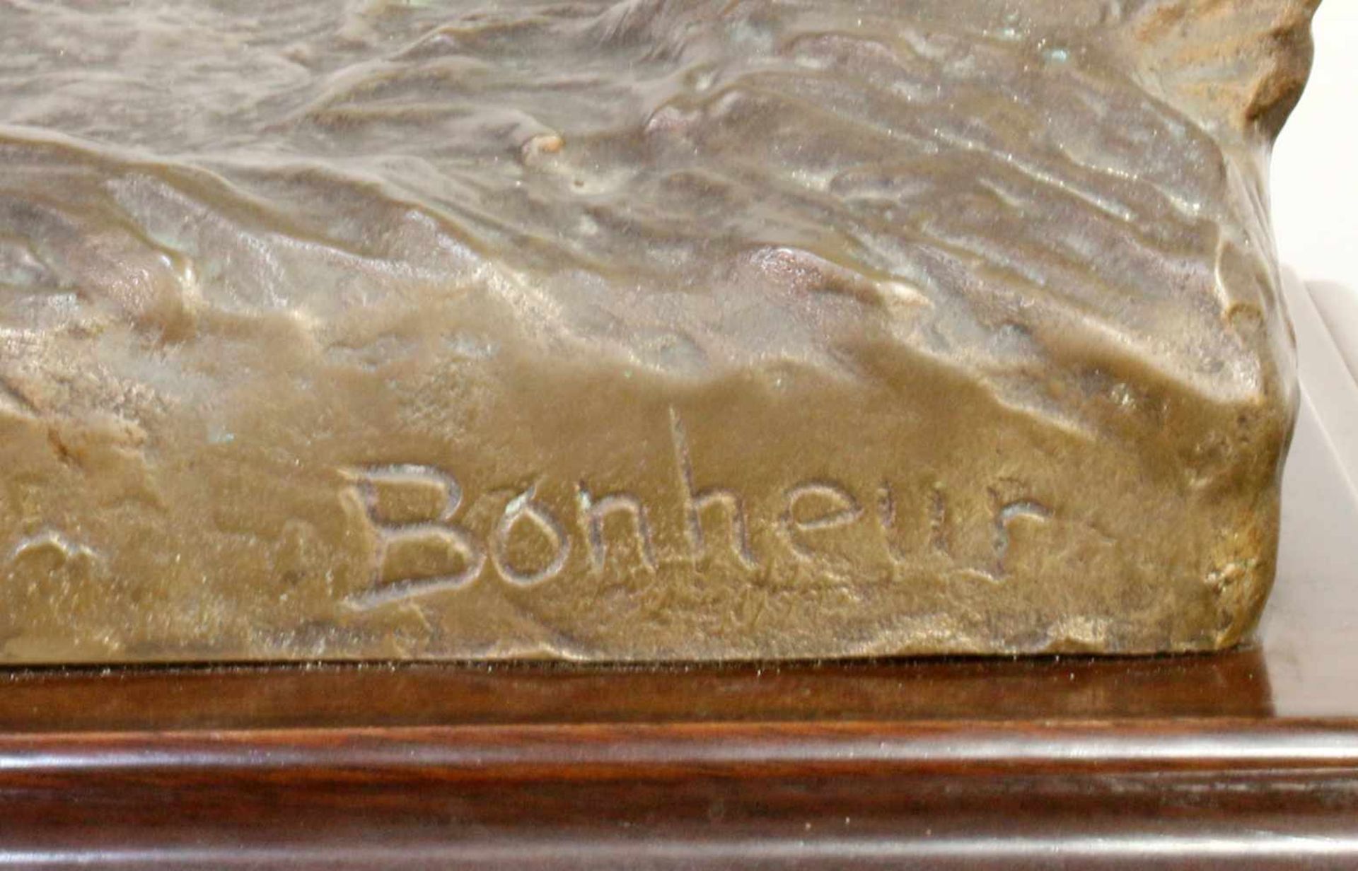 Bronzeskulptur "Jockey im Hürdenrennen" nach Isidor Jules Bonheur (1827-1901)Die Skulptur aus Bronze - Bild 5 aus 5