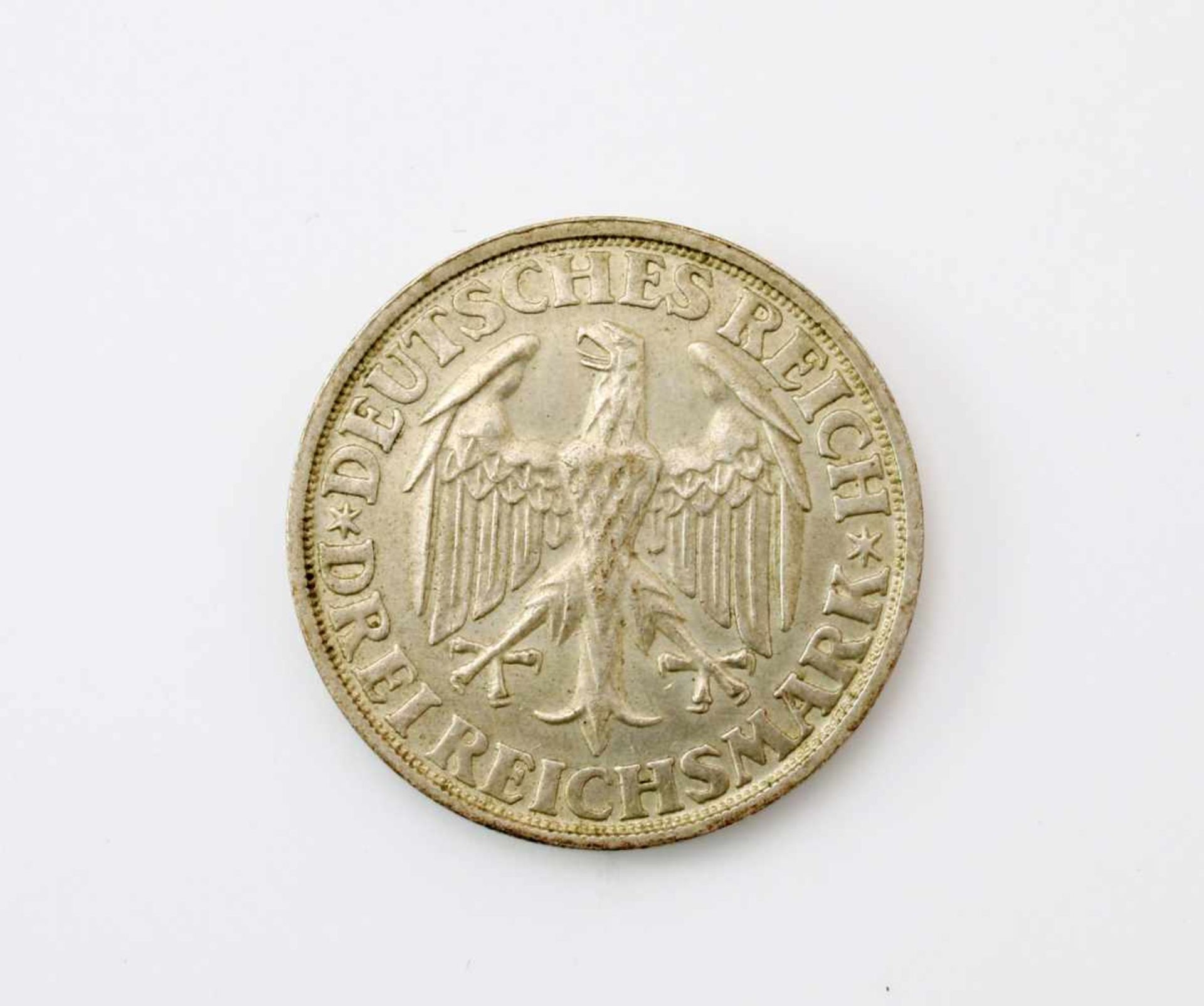 3 Reichsmark "1000 Jahre Dinkelsbühl" 1928Silbermünze, vorzügliche Erhaltung, D.