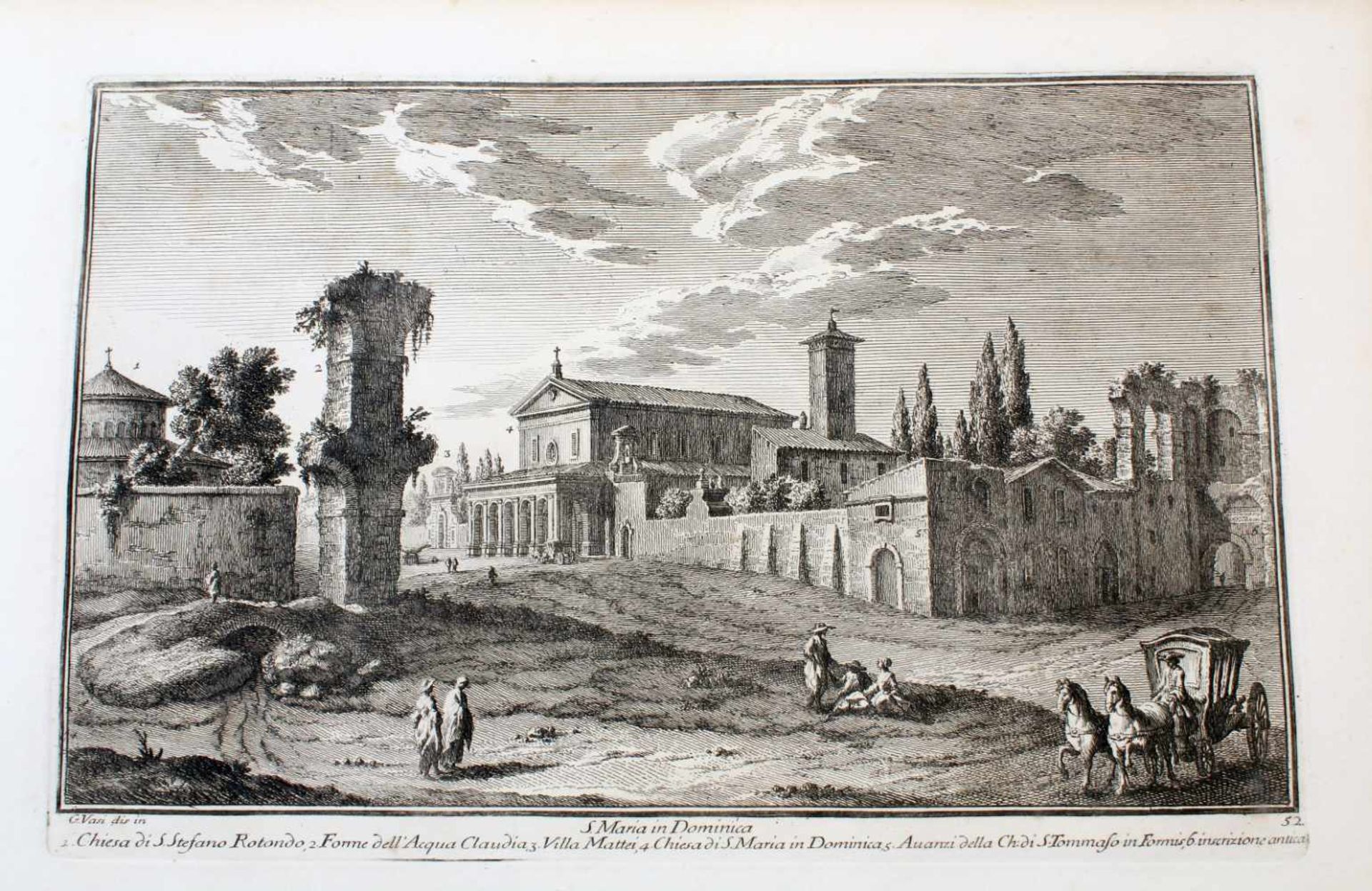 Roma - 64 Originalradierungen Ansichten von Rom - Giuseppe Vasi (1710 - 1782)Die Radierungen sind - Bild 43 aus 69