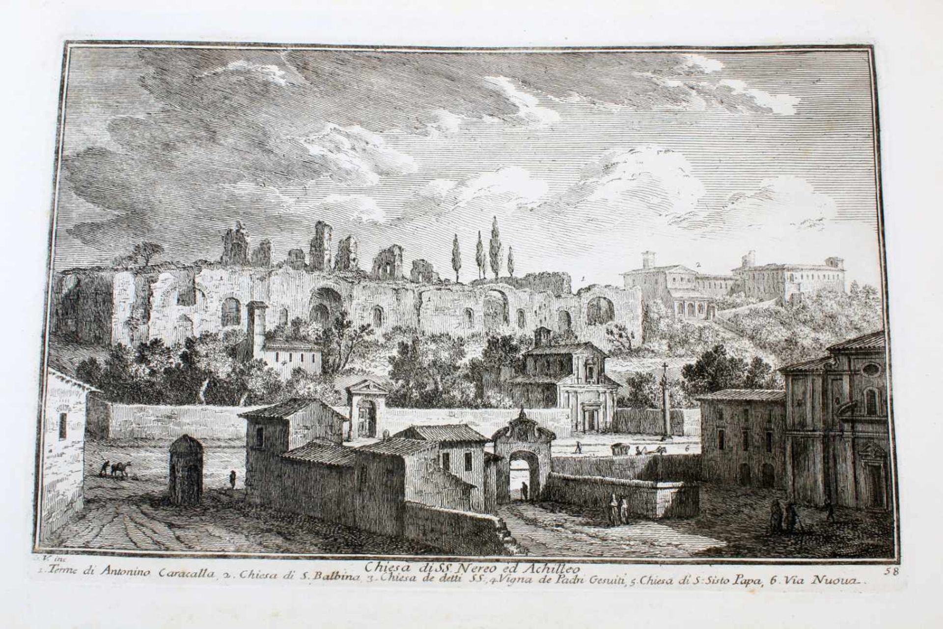 Roma - 64 Originalradierungen Ansichten von Rom - Giuseppe Vasi (1710 - 1782)Die Radierungen sind - Bild 29 aus 69