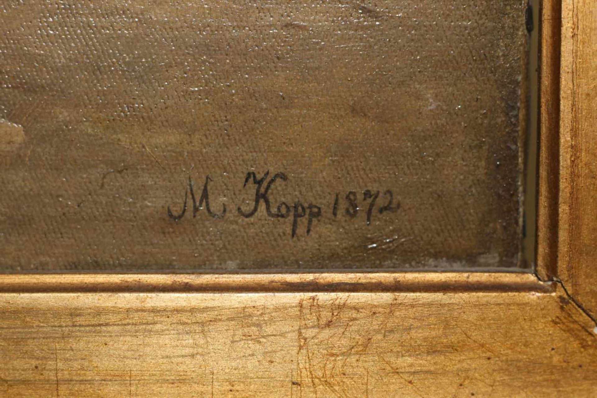"Stillleben mit Wildenten" - Mathilde Kopp (1836-1898)Öl auf Leinwand, unten rechts signiert und - Bild 3 aus 4