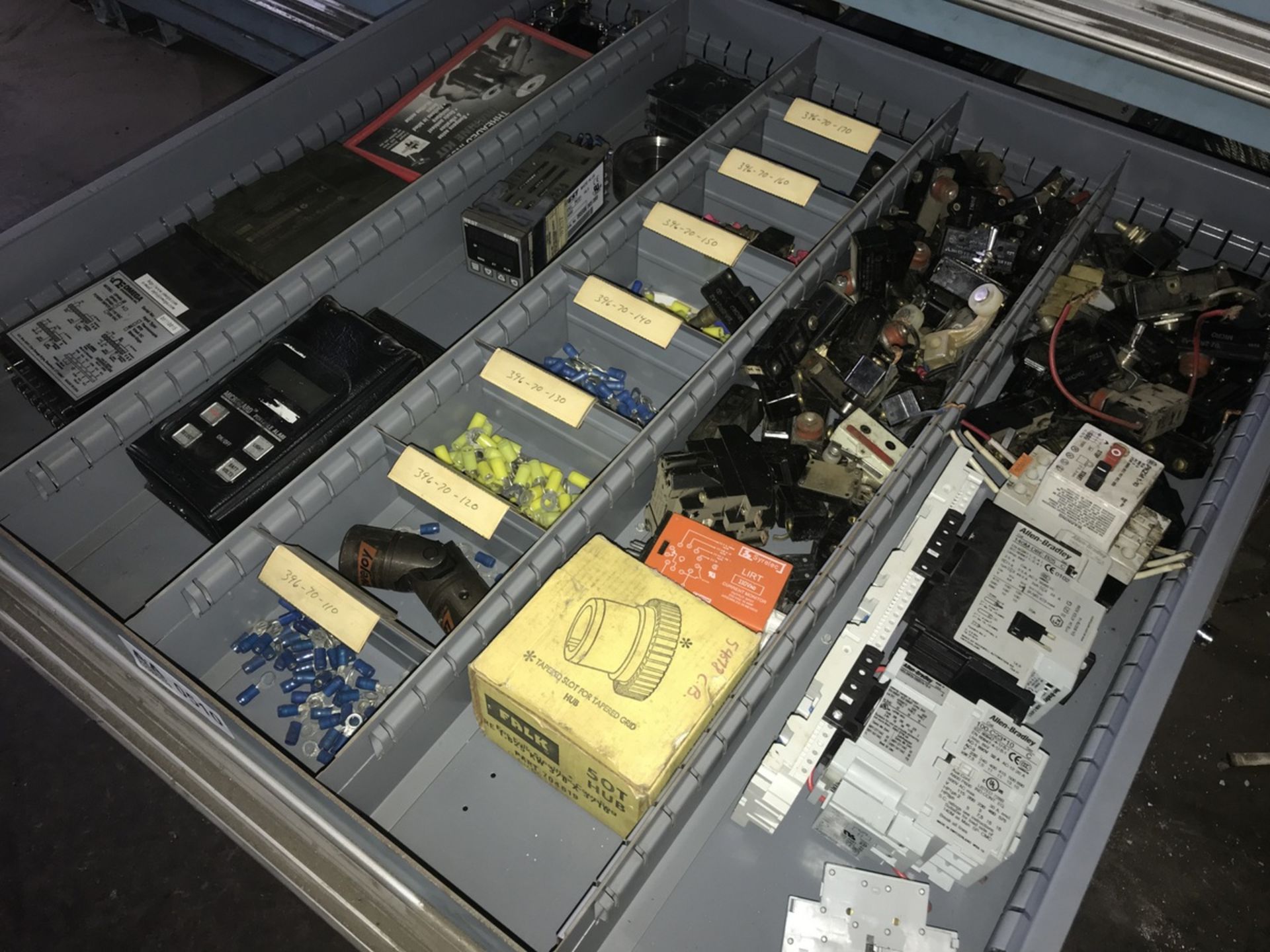 Contents of Drawer including input modules, switches, helicoils, Allen bradley starters, O2 meter - Image 2 of 3