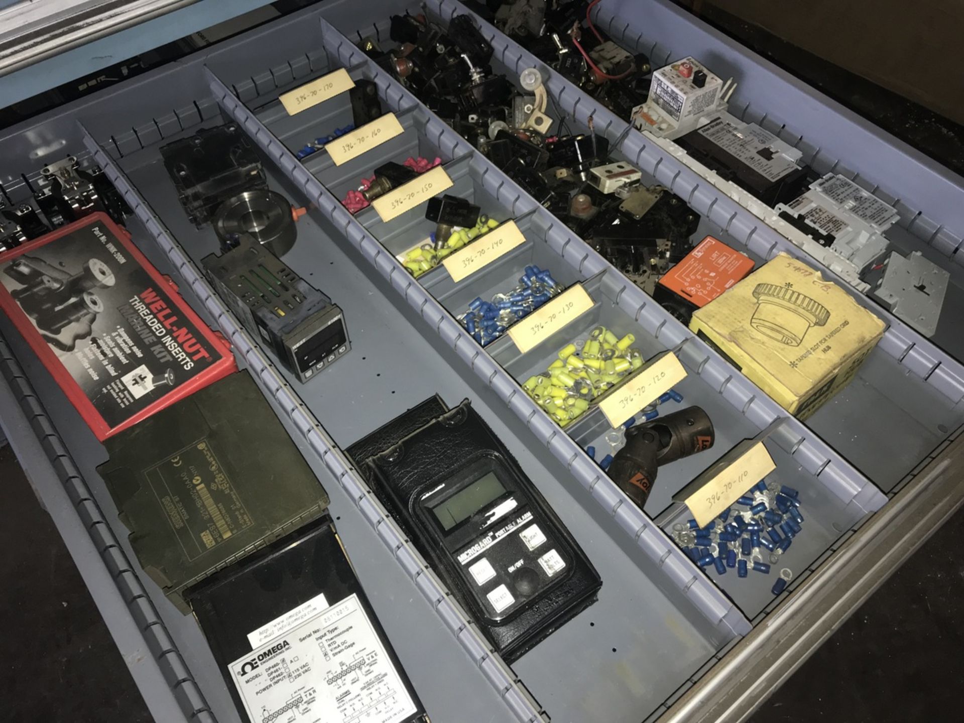 Contents of Drawer including input modules, switches, helicoils, Allen bradley starters, O2 meter - Image 3 of 3