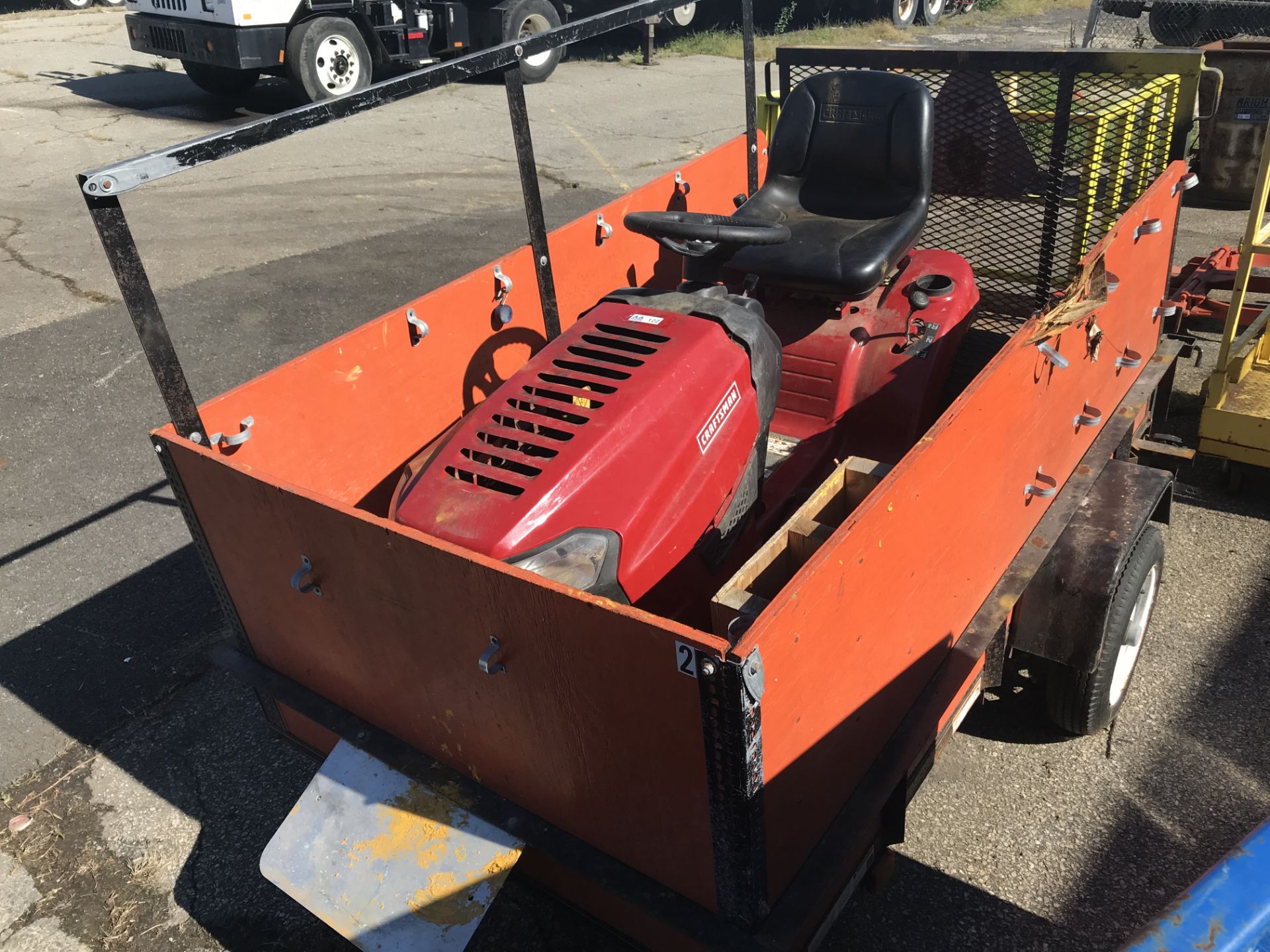 Craftsman Riding Mower with Trailer (Located at 8300 National Highway, Pennsauken, NJ) - Image 2 of 8