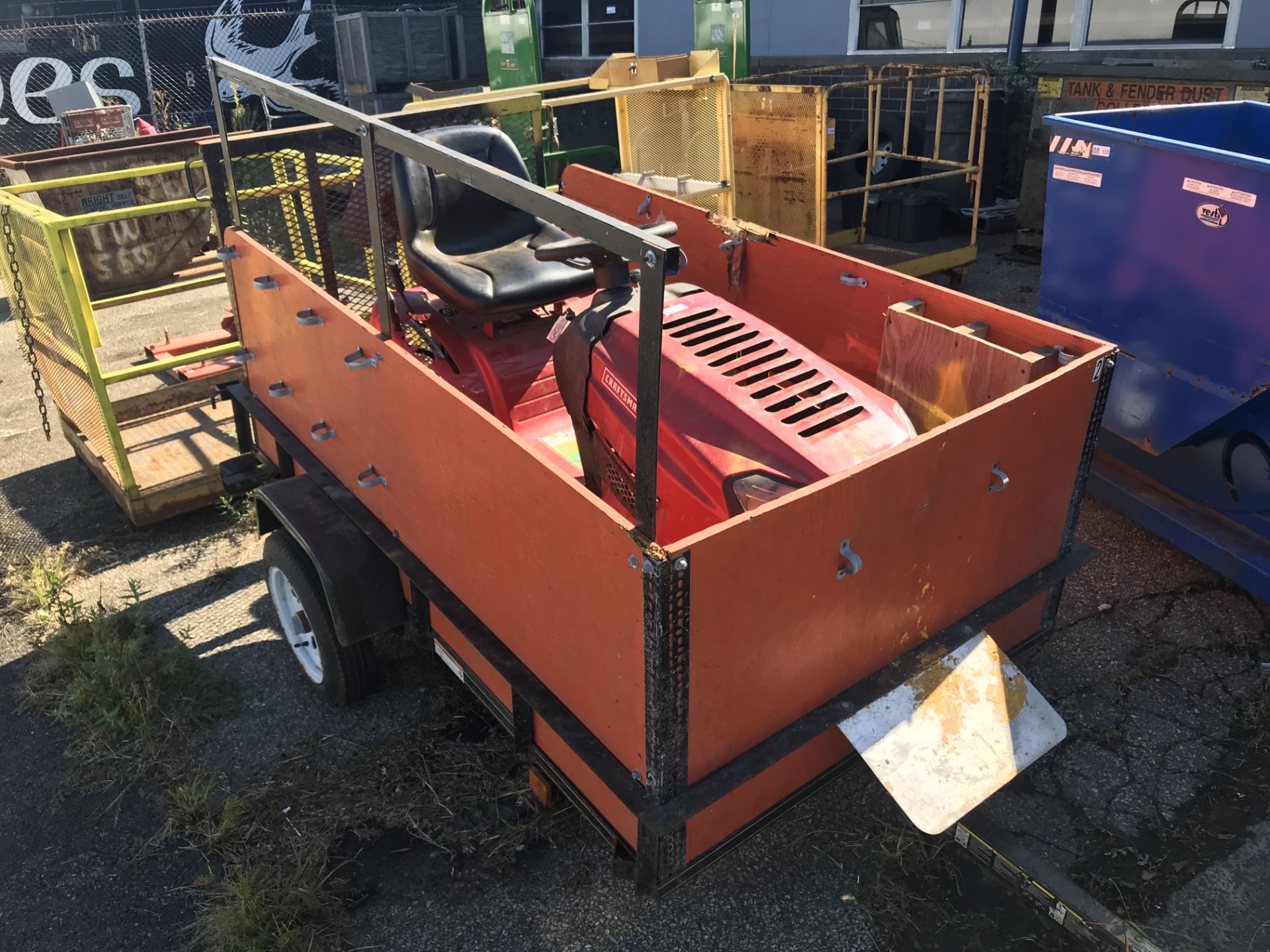 Craftsman Riding Mower with Trailer (Located at 8300 National Highway, Pennsauken, NJ)