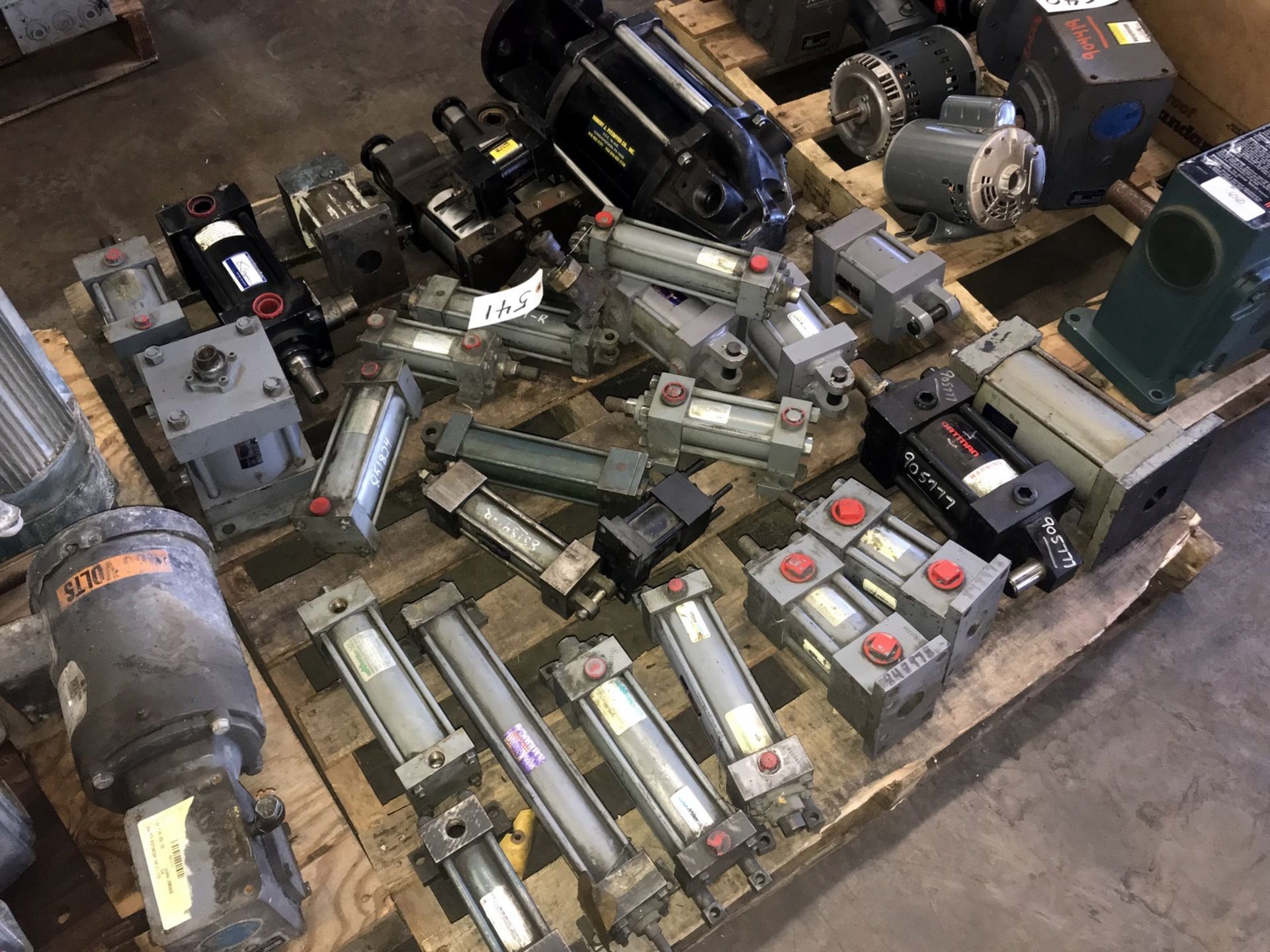 Skid with New and Used Hydraulic and Pneumatic Cylinders (Located at 8300 National Highway, - Image 3 of 4