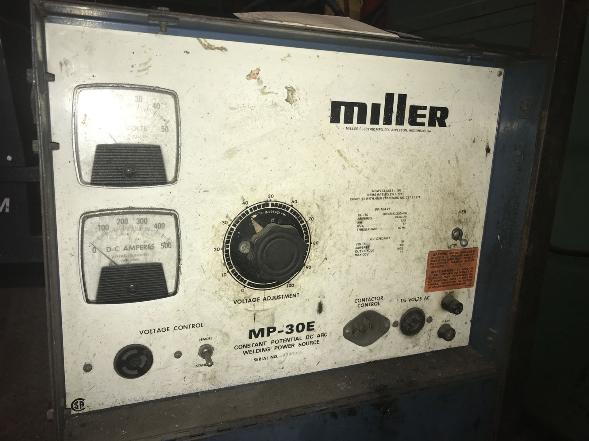 Miller Mdl. MP-30E Welder (This Lot is located at 420 Station Road, Quakertown, PA) - Image 2 of 2