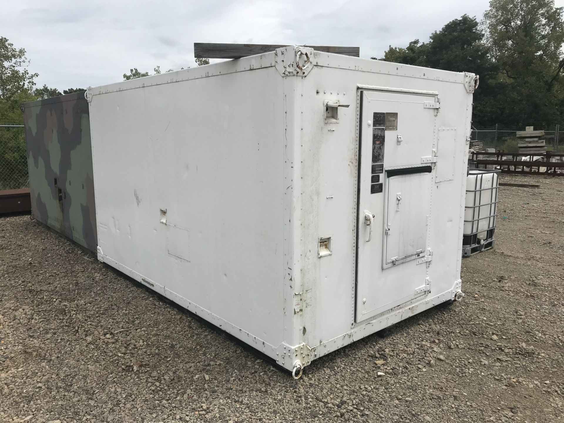 Electrical Equipment Press Shelter, 640 Cu/Ft, 147"L x 87"W x 86-3/8"T, Includes Skid Rails and