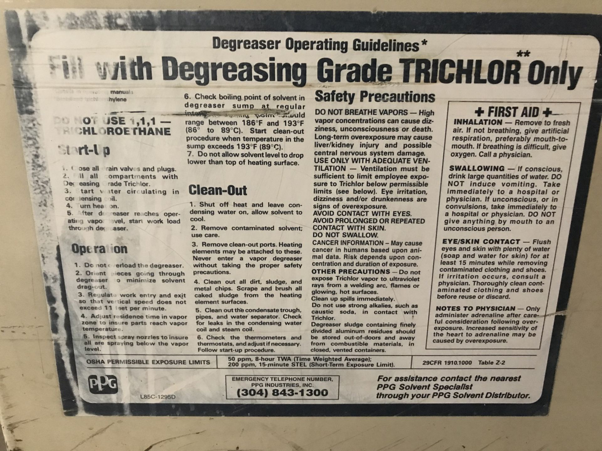 Finishing Equipment Inc. Mdl. XLE2 RB3 Vapor Degreaser, Working Capacity 44" x 28" x 32", - Image 9 of 9