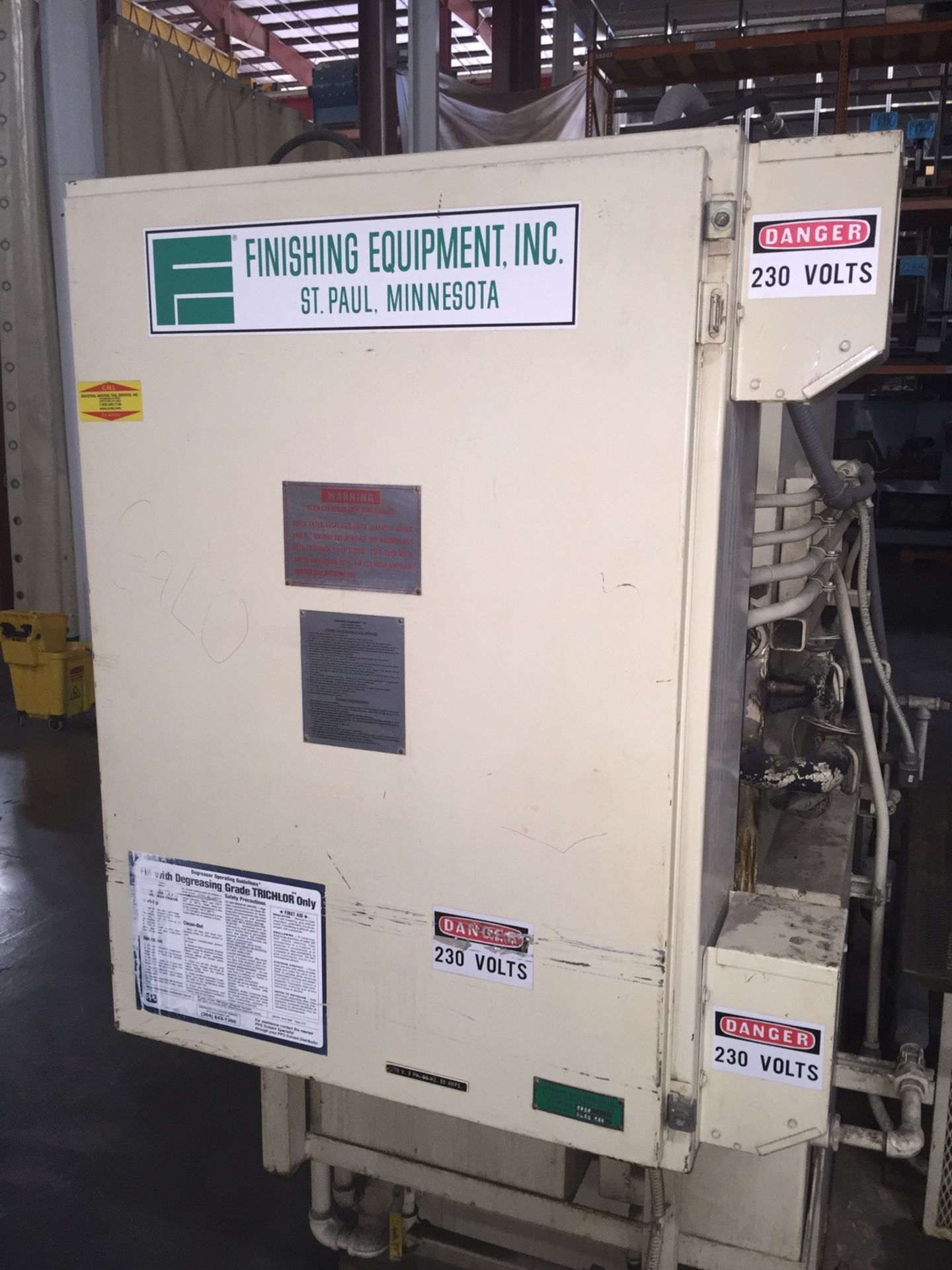 Finishing Equipment Inc. Mdl. XLE2 RB3 Vapor Degreaser, Working Capacity 44" x 28" x 32", - Image 5 of 9