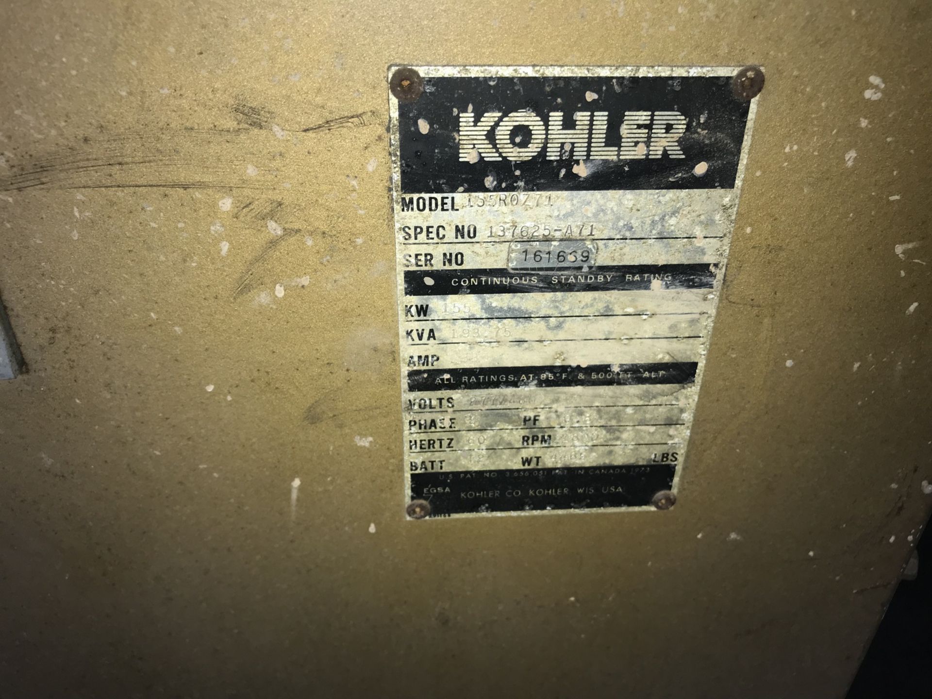 Portable Jobsite Standby Generator Set in a 20' Shipping Container, Includes a Kohler Mdl. - Image 4 of 13