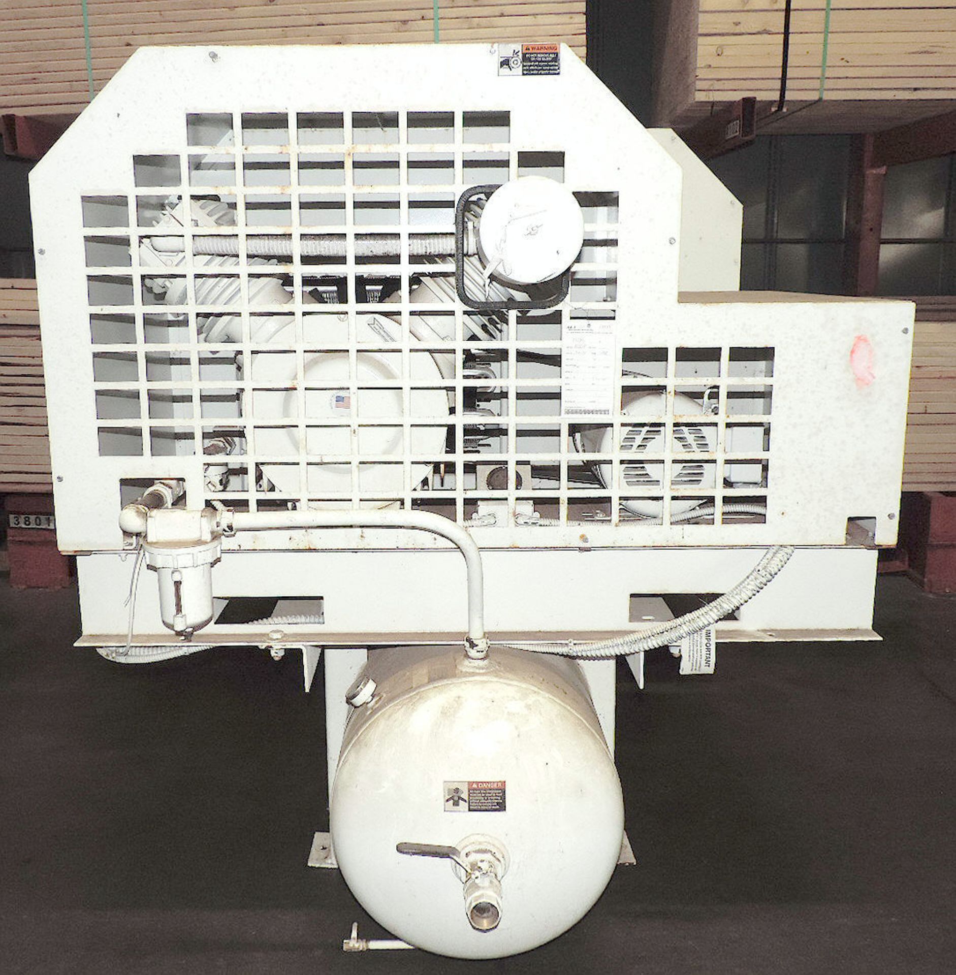 Gardner Denver Champion Mdl. 12TD10VTS35 Breathing Air Compressor, 10Hp, Dual Tank Mounted, 120 - Image 3 of 5