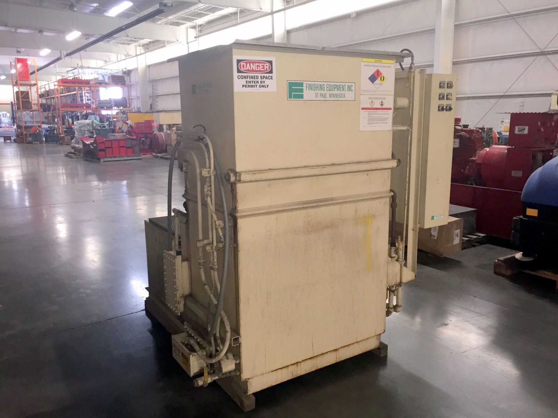 Finishing Equipment Inc. Mdl. XLE2 RB3 Vapor Degreaser, Working Capacity 44" x 28" x 32", - Image 4 of 9