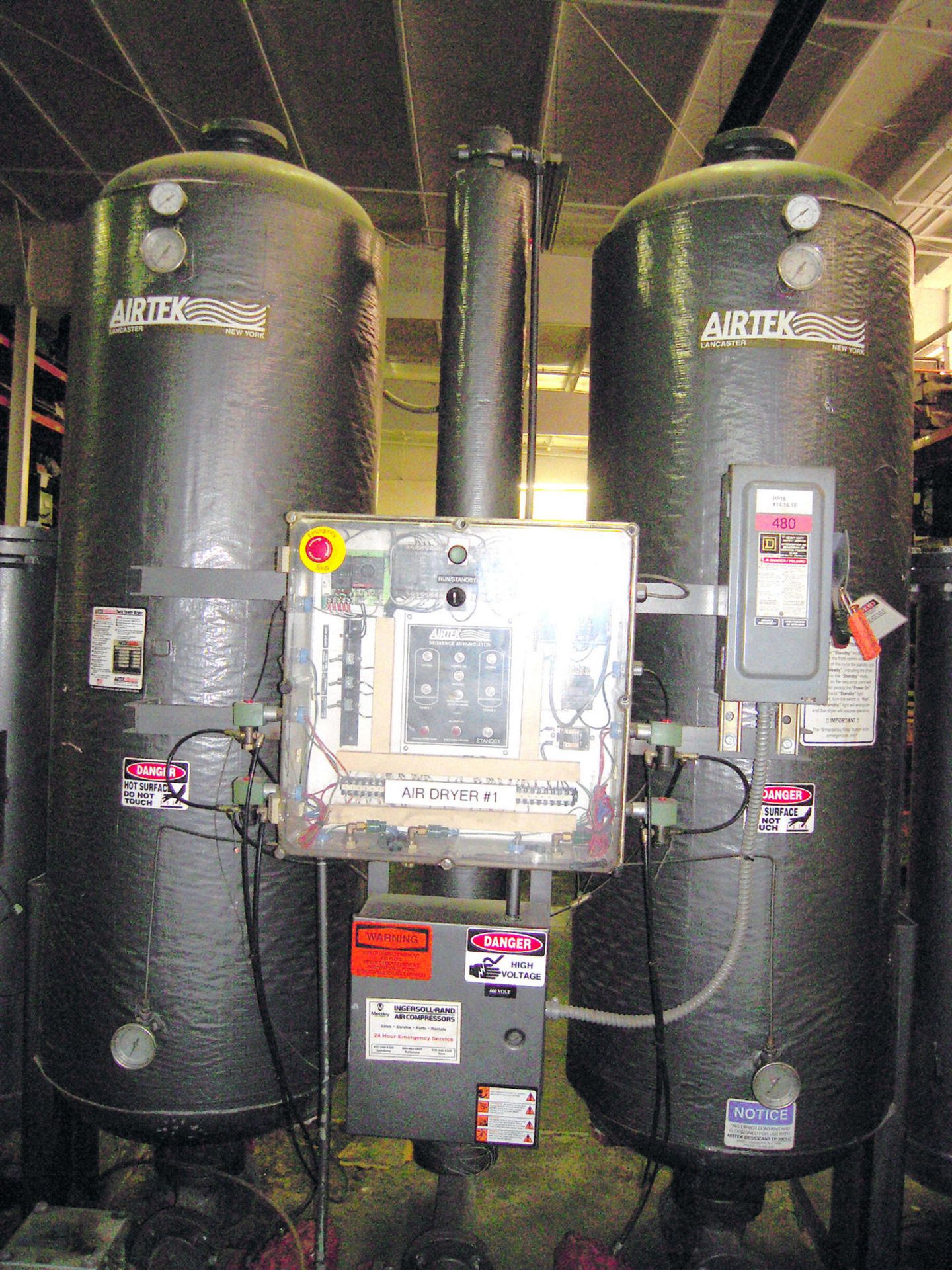 Airtek Mdl. TWP1200 Reactivated Desiccant Dryer, Externally Heated, Capacity 1250 SCFM 35.4 nm3/min, - Image 2 of 10