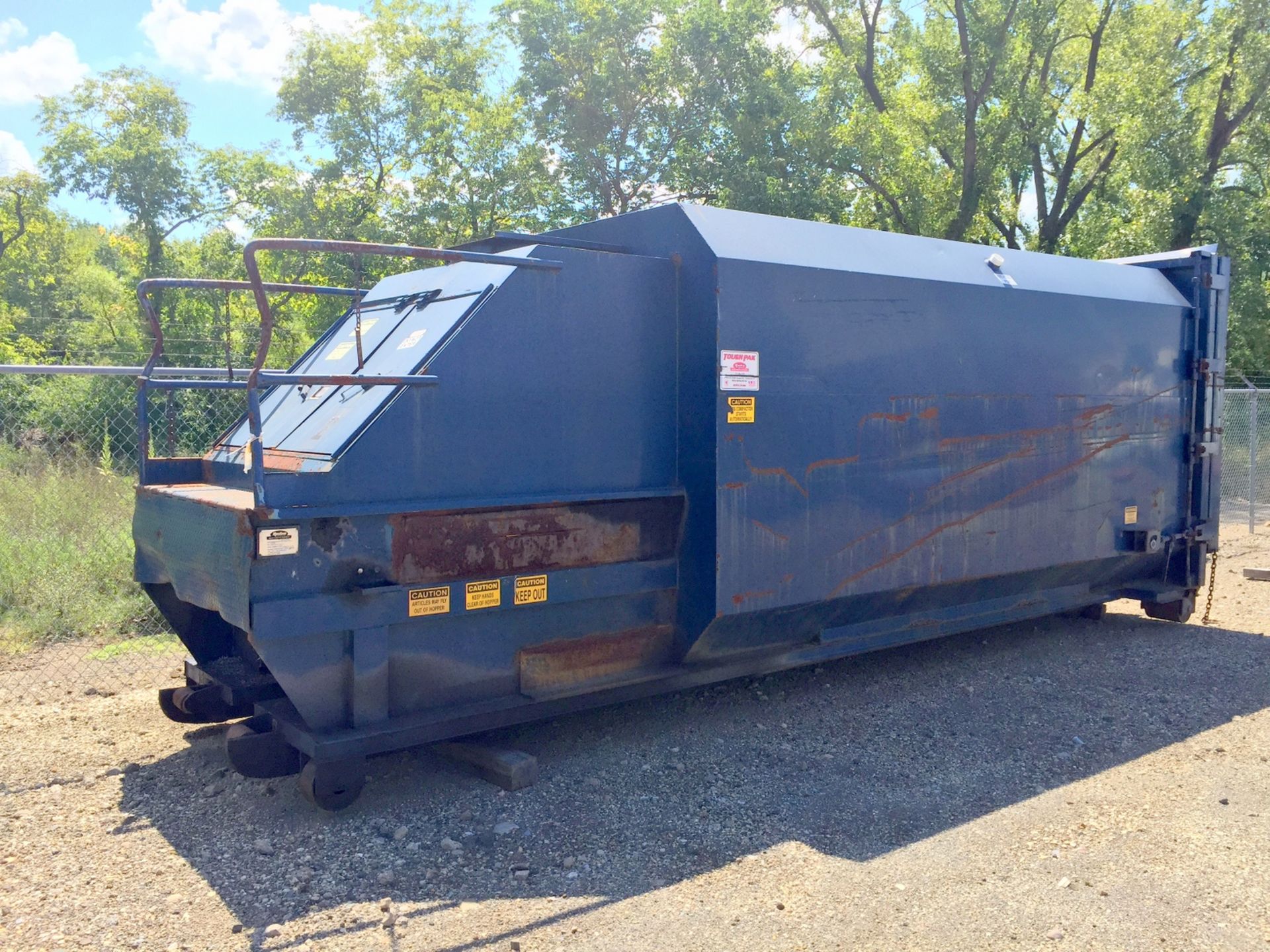 Rudco Mdl. RP-3500 Tough Pak Trash Compactor, Maximum Force 45,200 (This Lot is located at 201