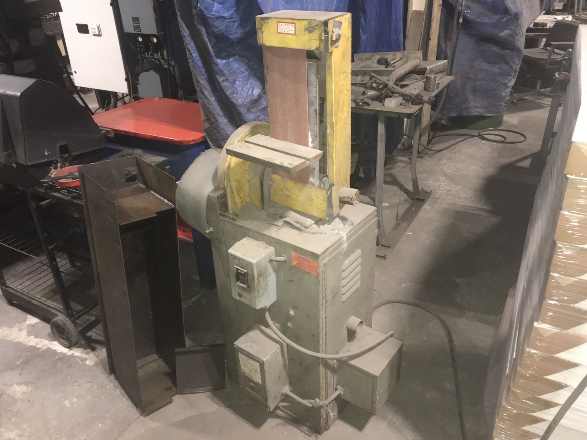 Combination Belt and Disc Sander, 6" x 48" Belt, 12"Diameter Disc, 220V (This Lot is located at