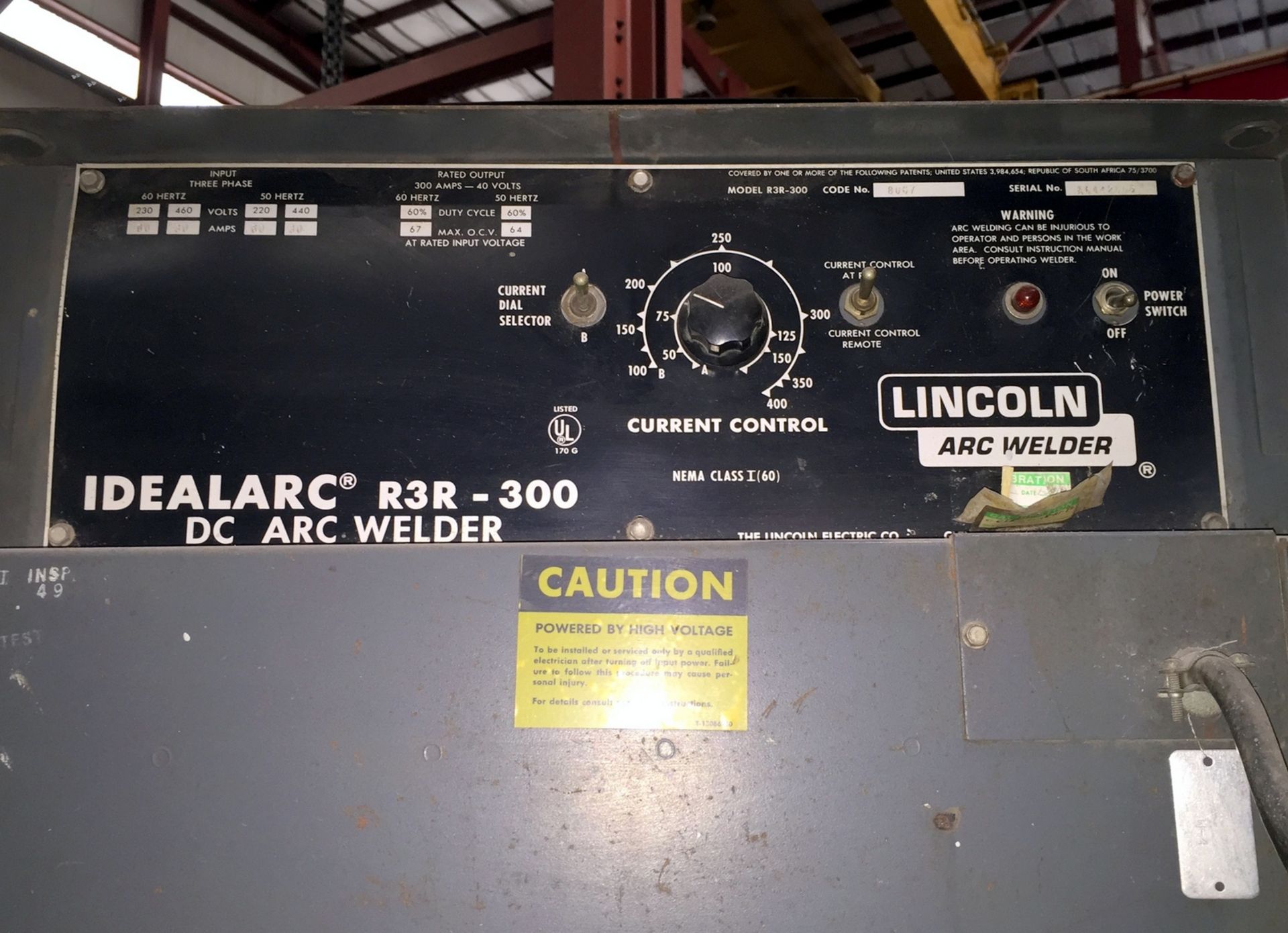 Lincoln Electric IdealArc R3R-300 DC Arc Welder (This Lot is located at 201 Dean Sievers Place, - Image 5 of 8
