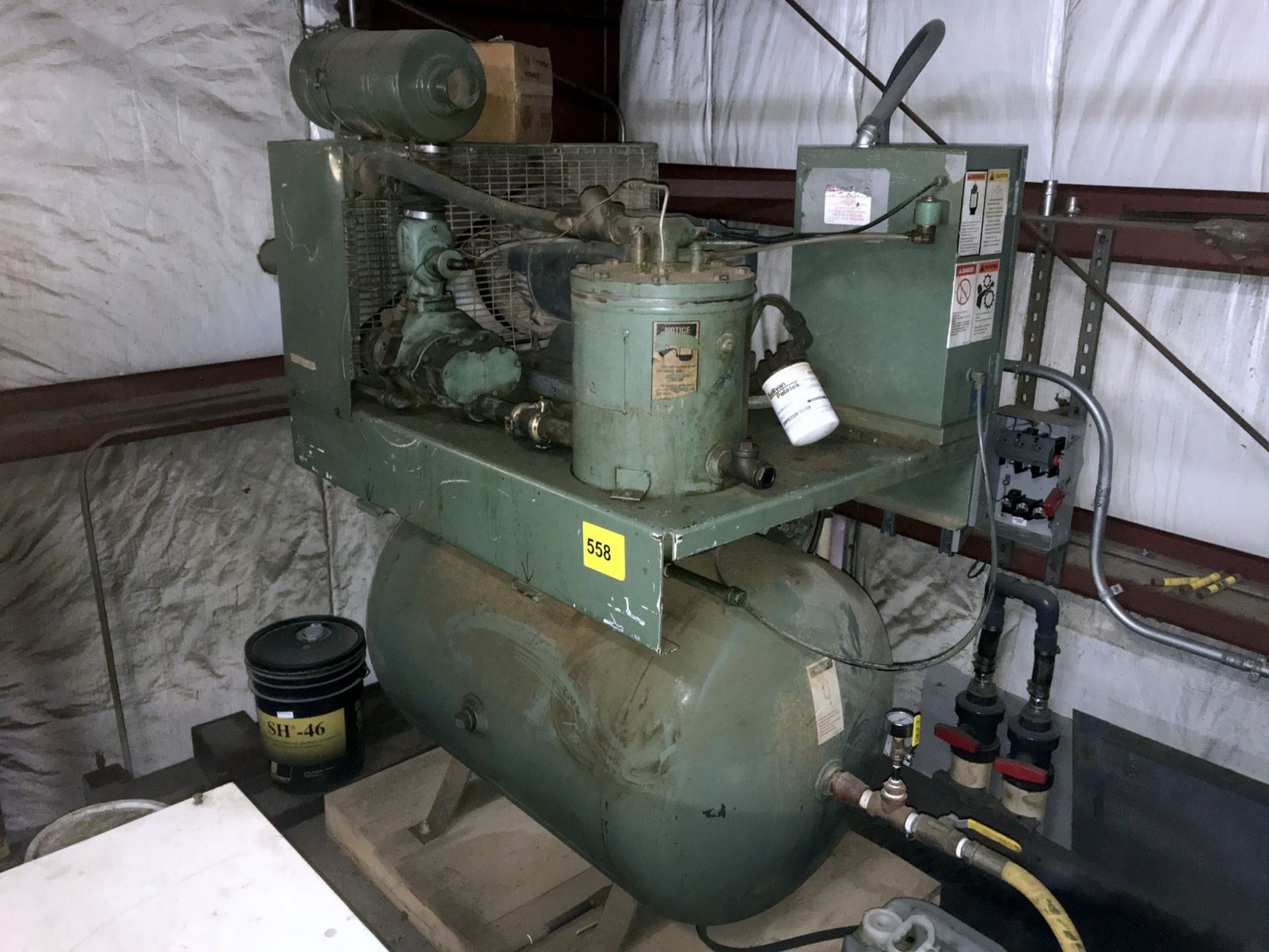 Joy Twistair Mdl. TA-030BA141TH Air Compressor, 30Hp, Maximum Pressure 125 PSI, Mounted on a