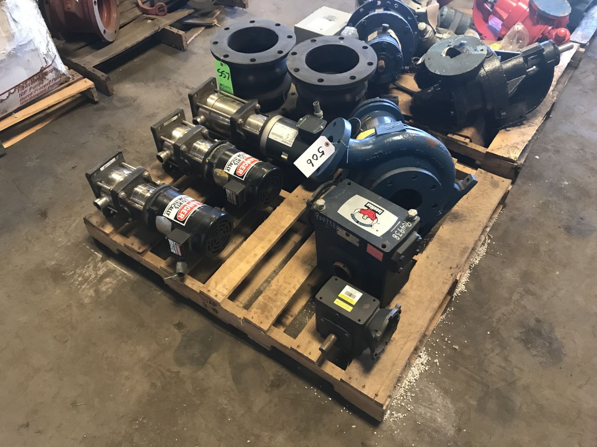 Skid with (4) Pumps, (2) Gear Reducers and (2) Expansions (Located at 8300 National Highway, - Image 2 of 8