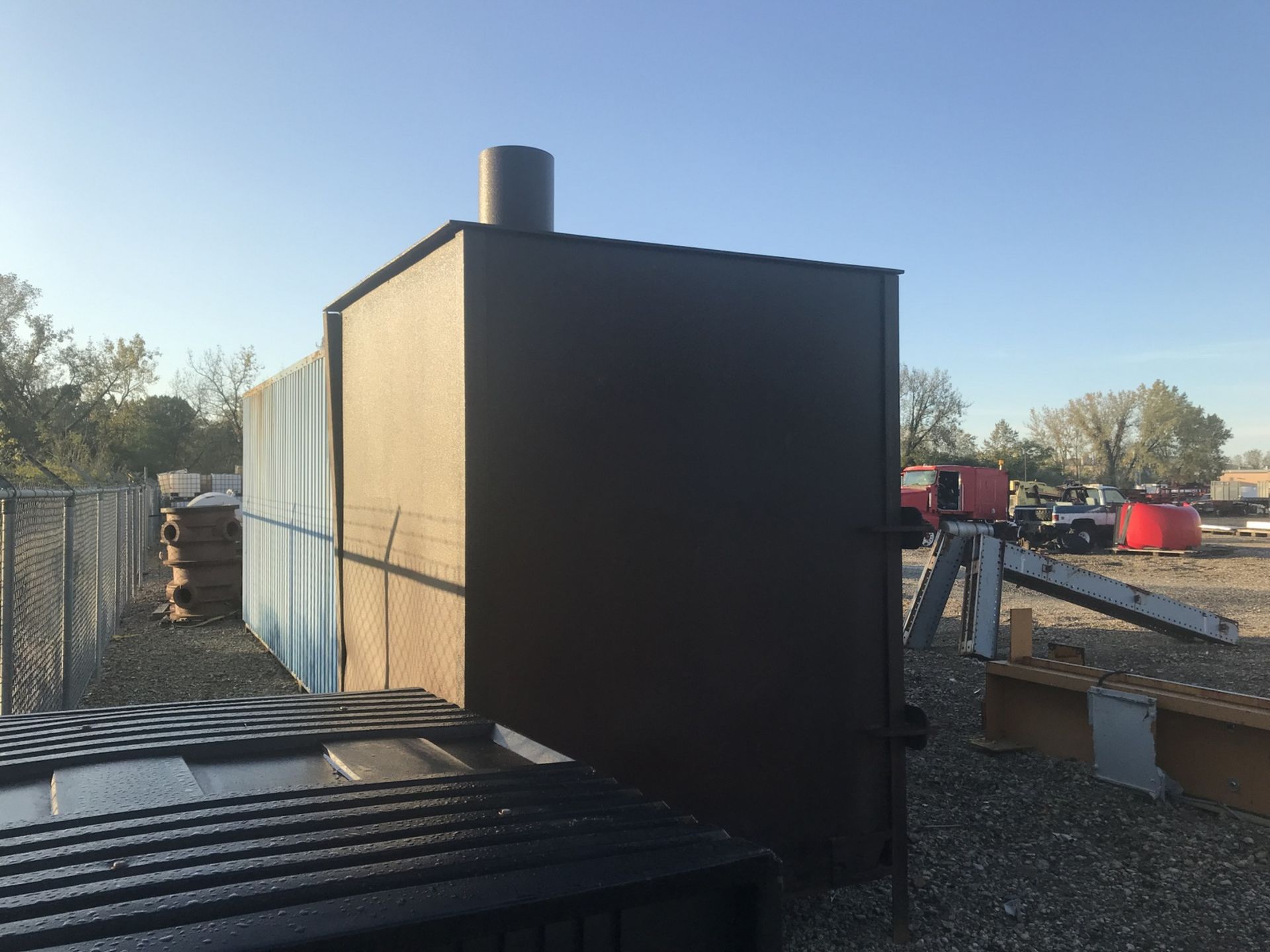 Custom Made Incinerator, Exterior Dimensions 74" x 74" x 108"T, Door Opening 59-1/2" x 42" (This Lot - Image 3 of 5