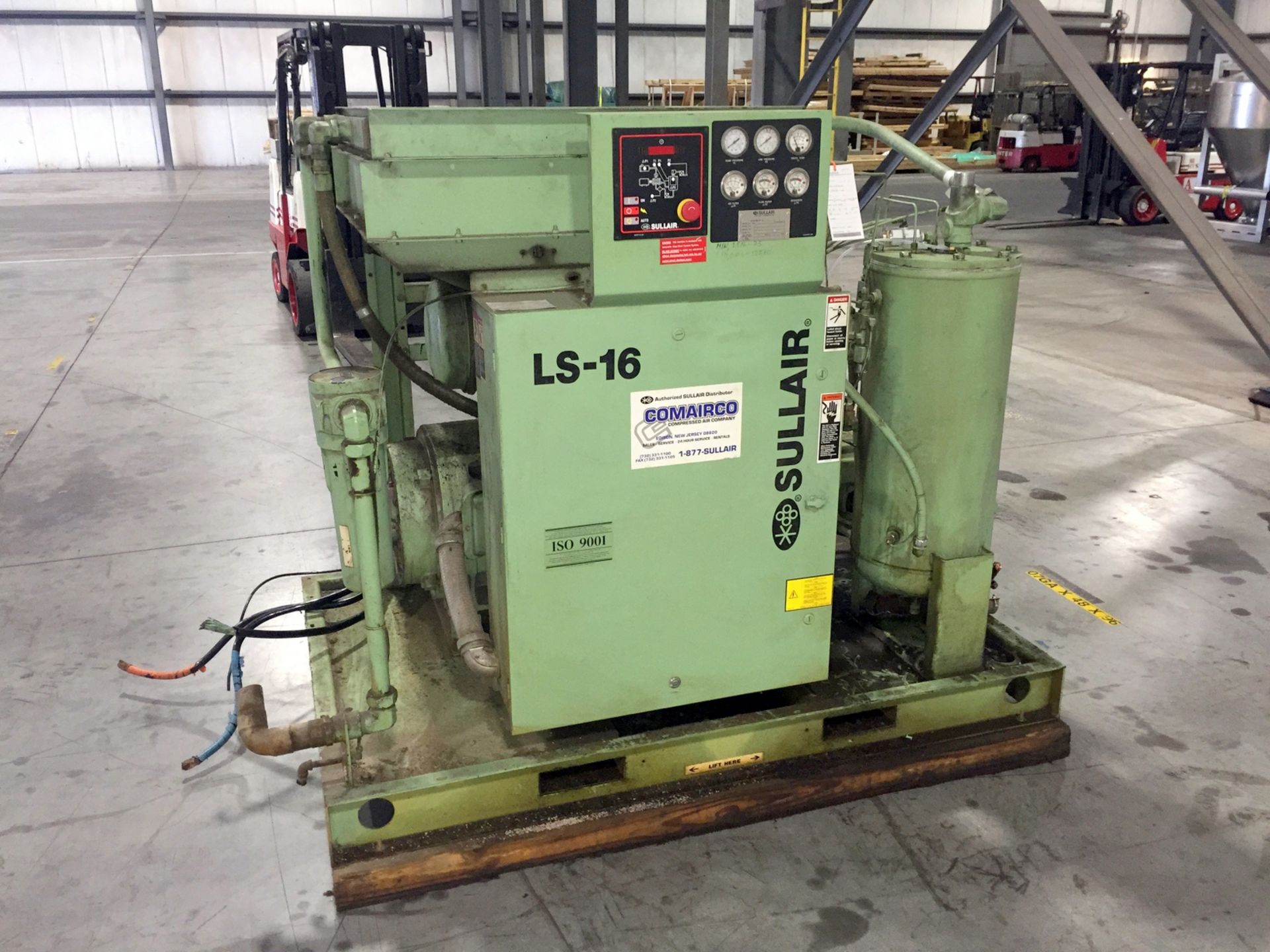 Sullair Mdl. LS-16-17H/A/SUL Rotary Screw Compressor, Capacity 326 ACFM, Full Load Pressure 125