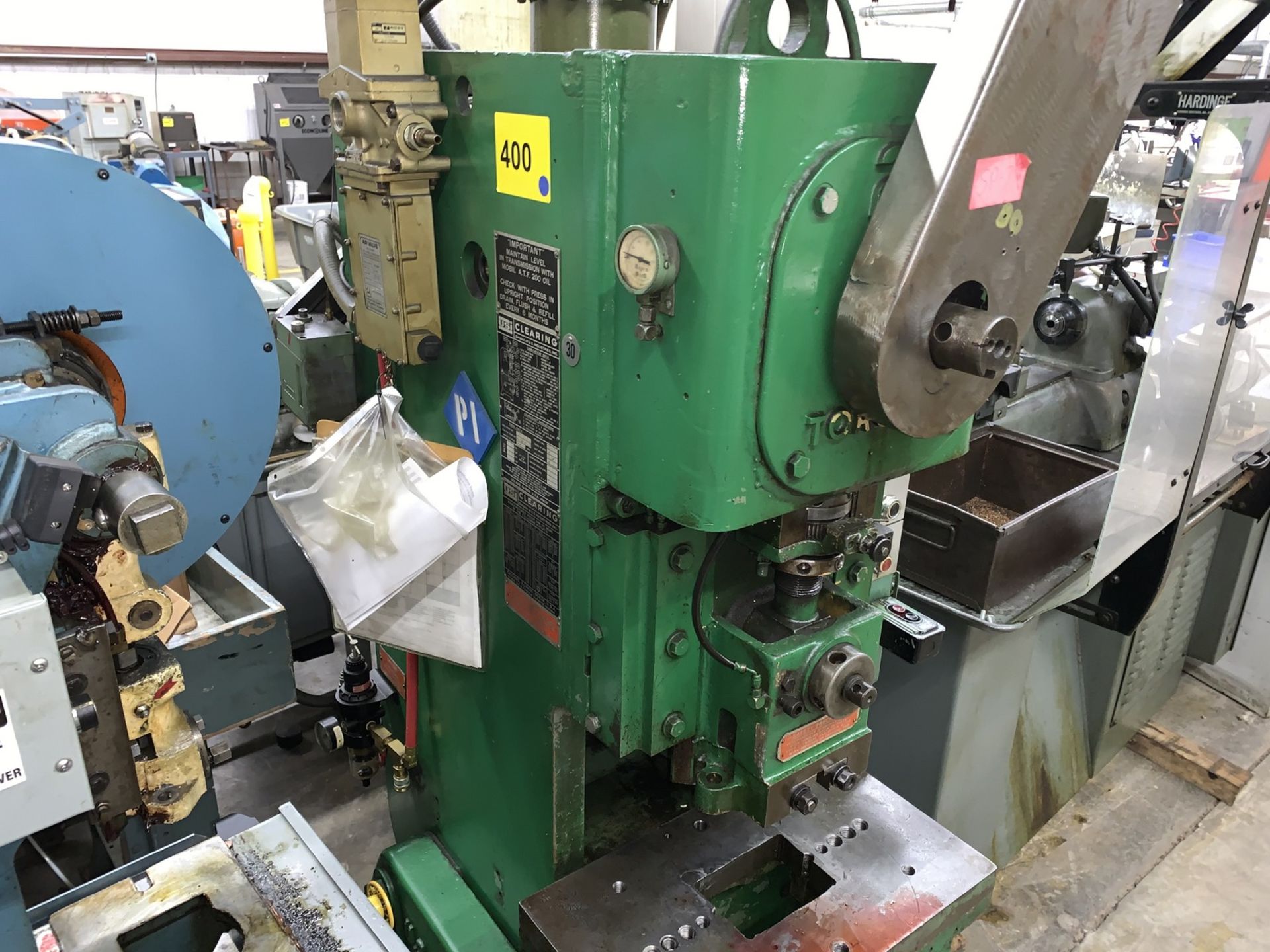 USI Clearing 22-Ton Capacity Press, 110 to 140 Strokes per Minute, 2" Stroke of Slide, 9-1/4" Shut - Image 5 of 8