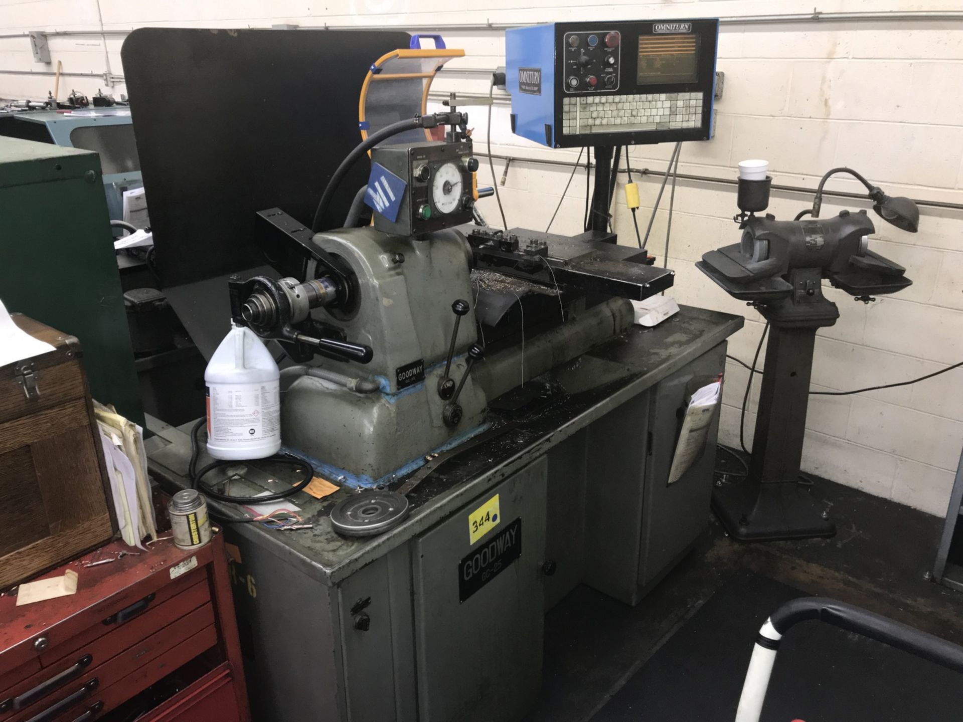 Goodway Mdl. GC-25 HC70024 Precision Lathe retrofitted with OmniTurn Tool Holder, Carriage and - Image 2 of 7