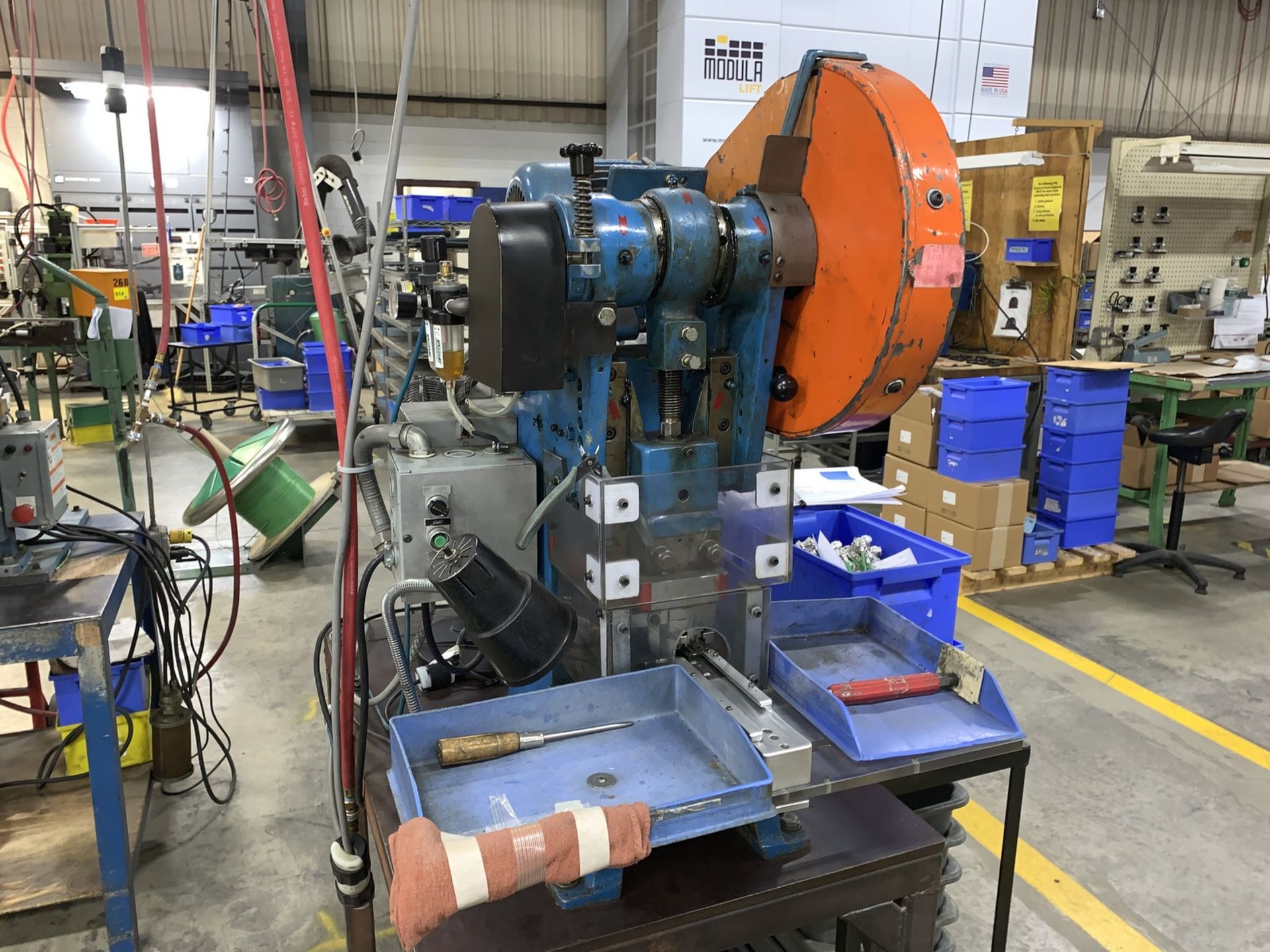 Beutler Parts Press, Flywheel, Bench Mounted