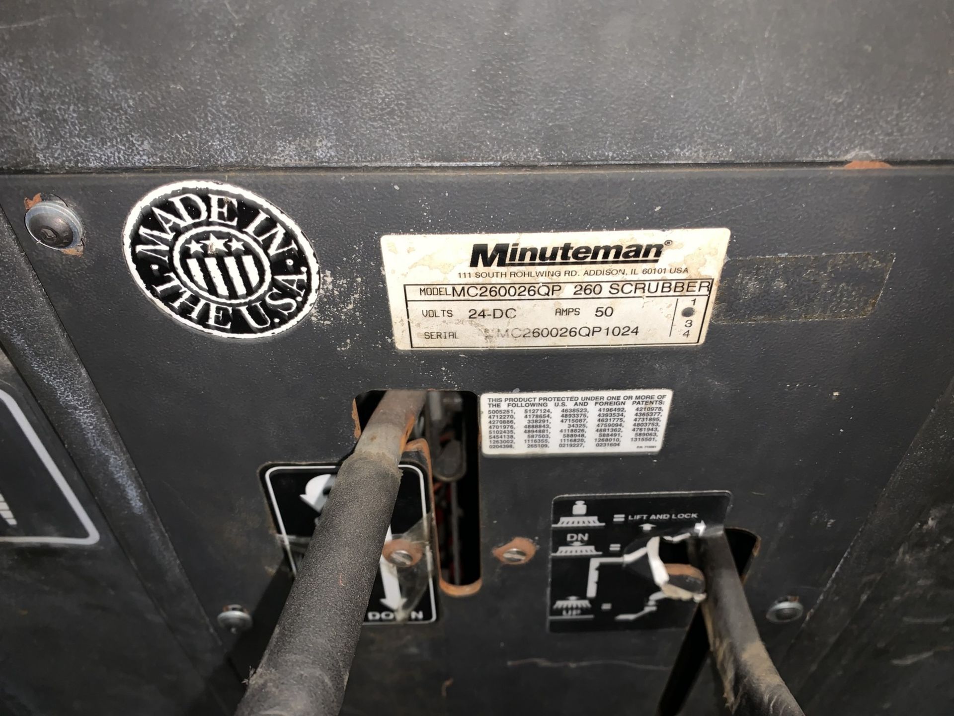 Minuteman Mdl. MC260026 QP 260 Scrubber, 24DC Volts, Walk Behind Type - Image 7 of 7