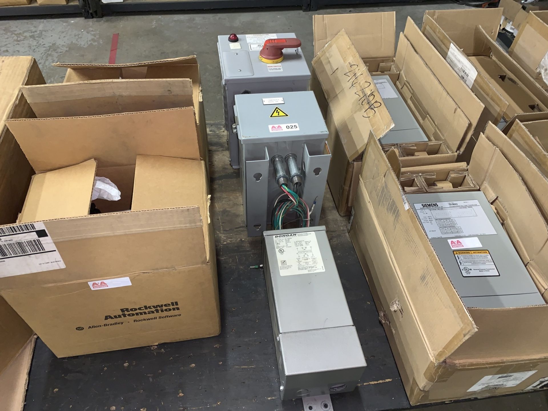 Electrical Disconnect and Transformers including (1) Powertran, (1) Marcie Electric Inc. and (1)
