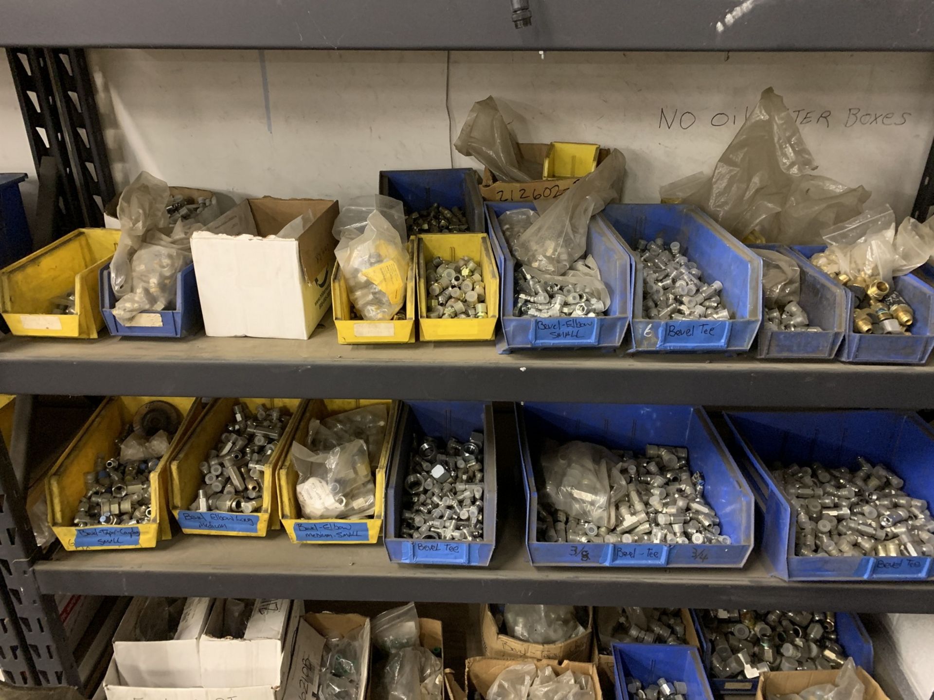 Contents of Shelving in Electrical and Plumbing Storage Area including Disconnects, Pipe Fittings, - Image 16 of 21