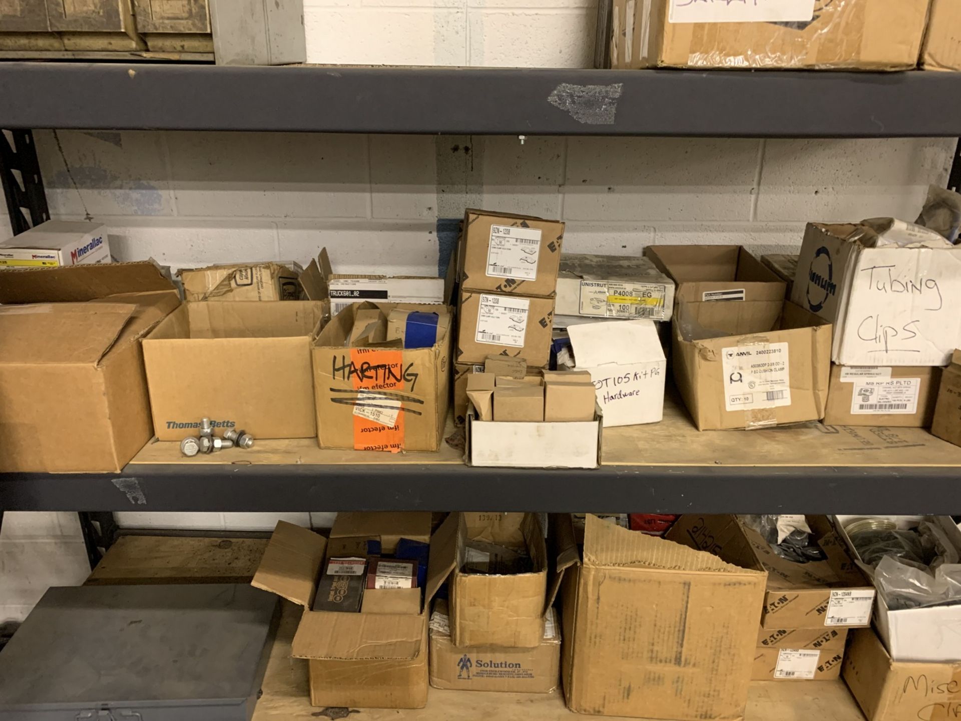 Contents of Shelving in Electrical and Plumbing Storage Area including Disconnects, Pipe Fittings, - Image 12 of 21