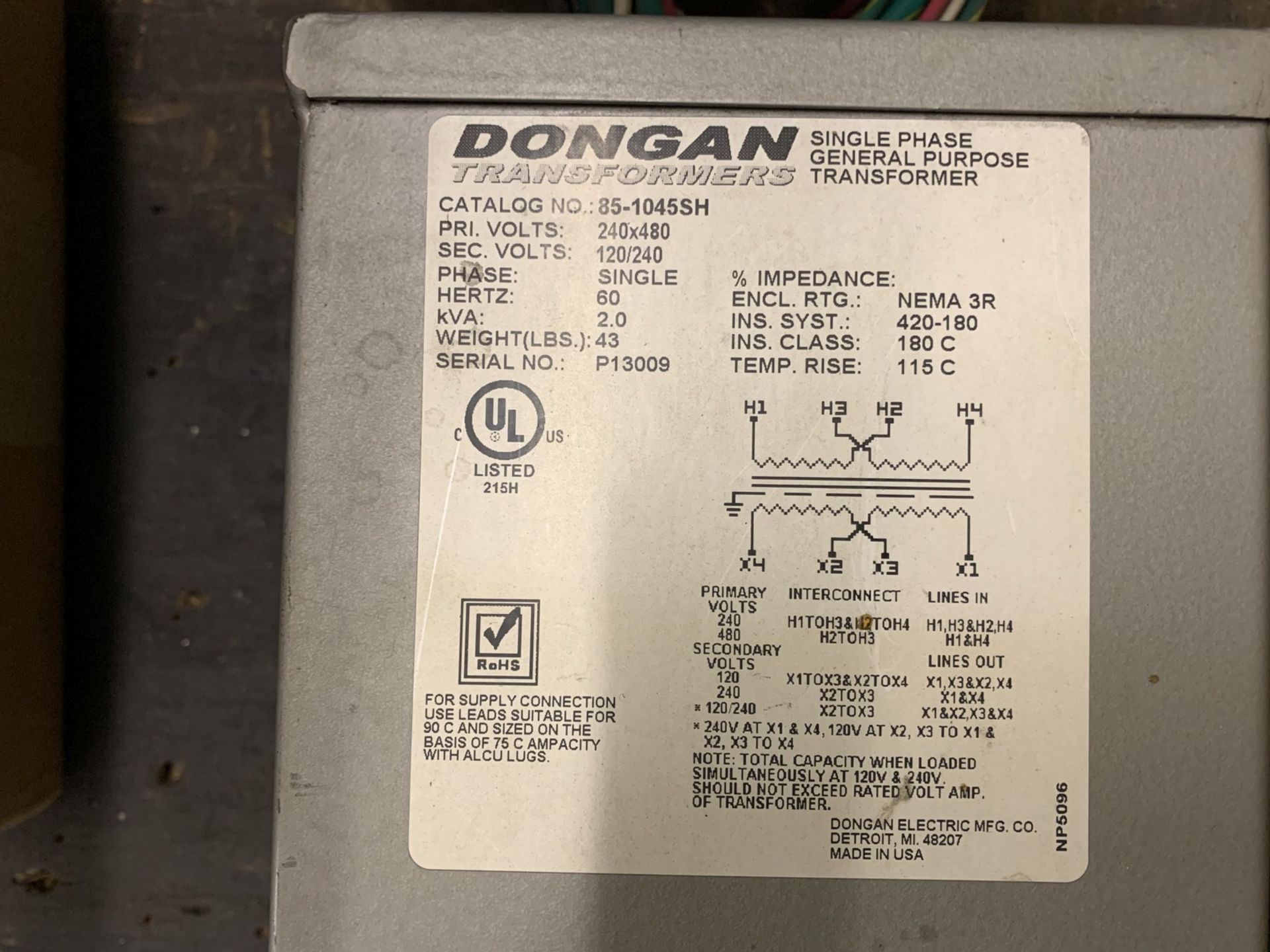 Electrical Disconnect and Transformers including (1) Powertran, (1) Marcie Electric Inc. and (1) - Image 6 of 6