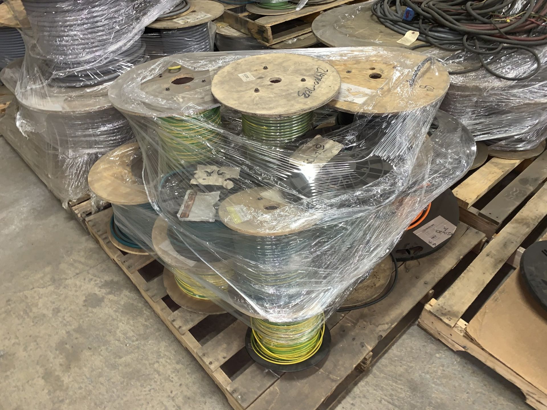 Lot with (7) Pallets including Various Spools of Wire and Cable (All Items MUST be Removed by - Image 7 of 12