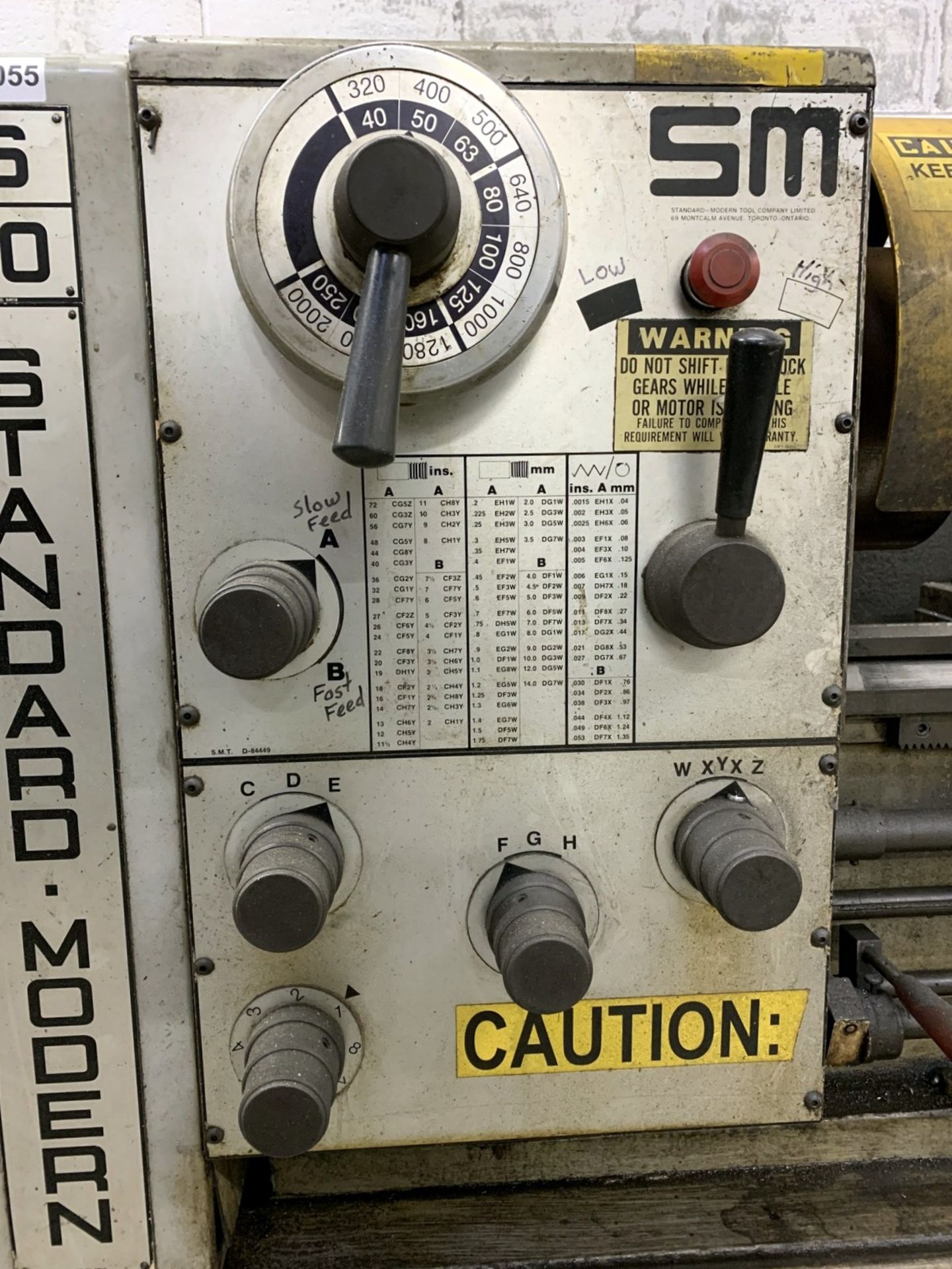 Standard Modern Lathe, 16"Diameter Swing, 60" Between Centers, Inch and Metric Threading, 40 to 2000 - Image 6 of 6