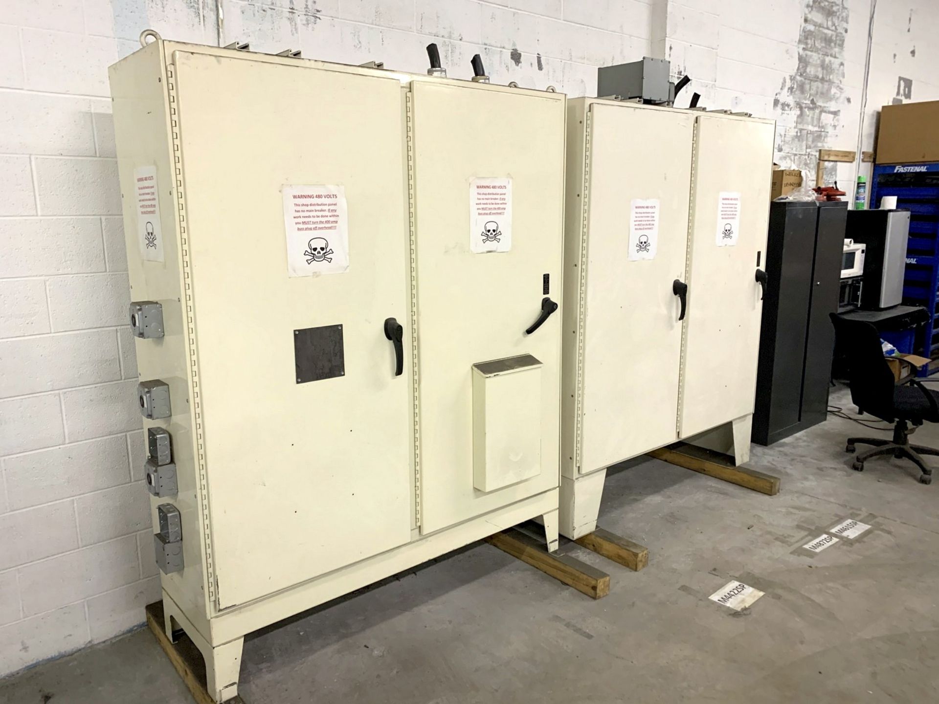 Lot with (2) Tara Industries Power Distribution Cabinets and Switches (All Items MUST be Removed