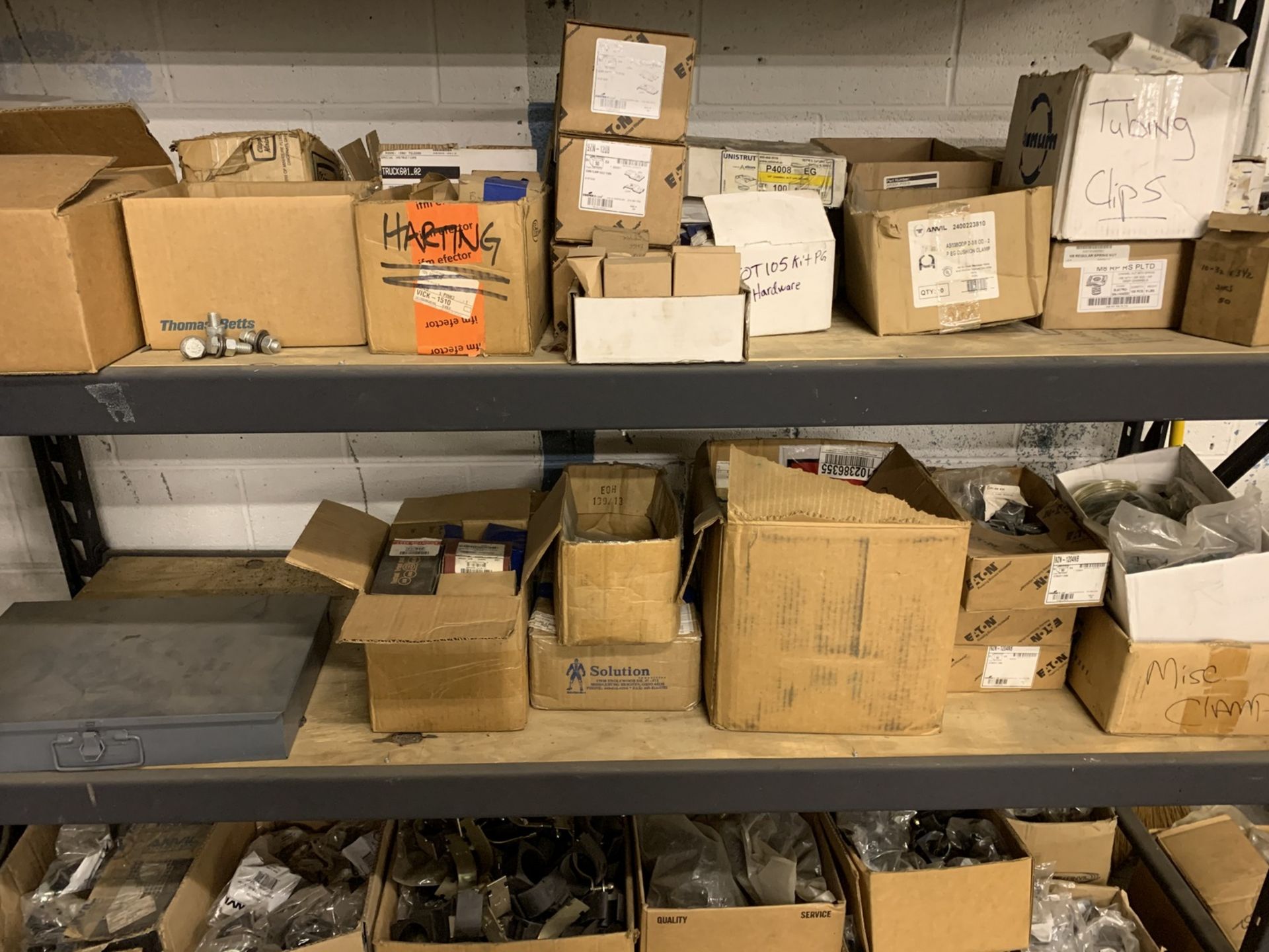 Contents of Shelving in Electrical and Plumbing Storage Area including Disconnects, Pipe Fittings, - Image 13 of 21