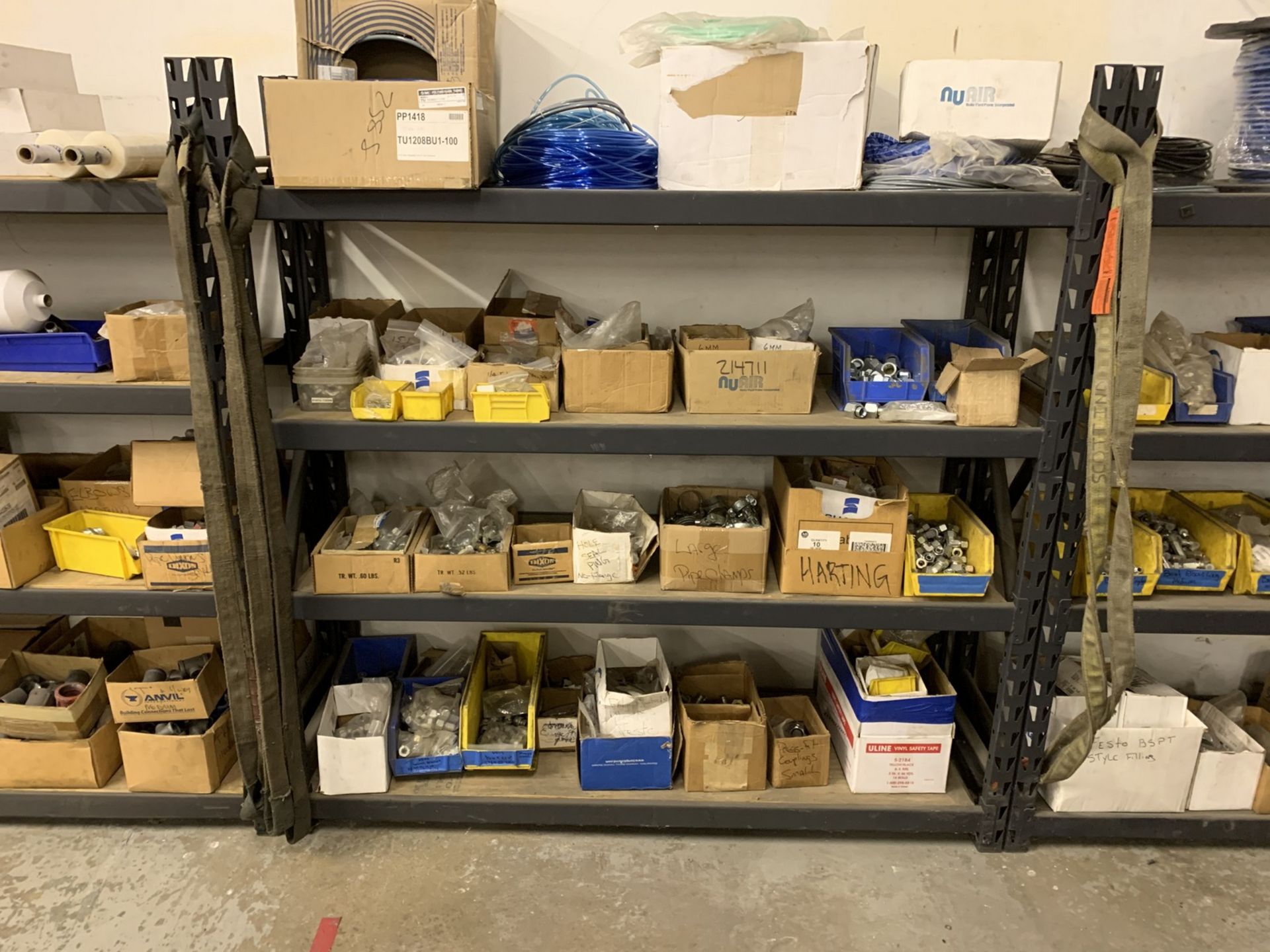 Contents of Shelving in Electrical and Plumbing Storage Area including Disconnects, Pipe Fittings, - Image 18 of 21