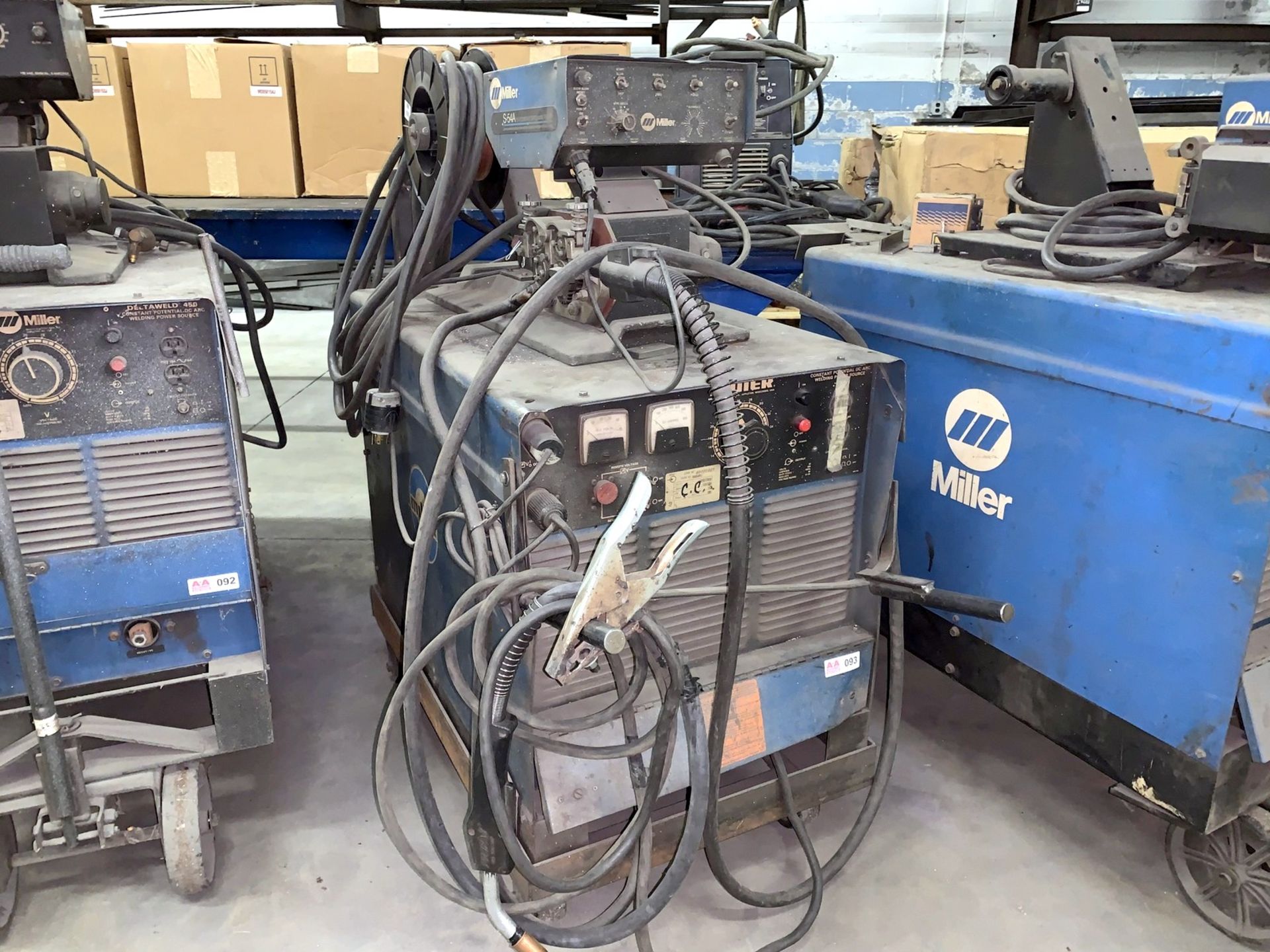 Miller Deltaweld 450 Constant Potential DC Arc Welder with Miller S54A Wire Feeder (All Items MUST