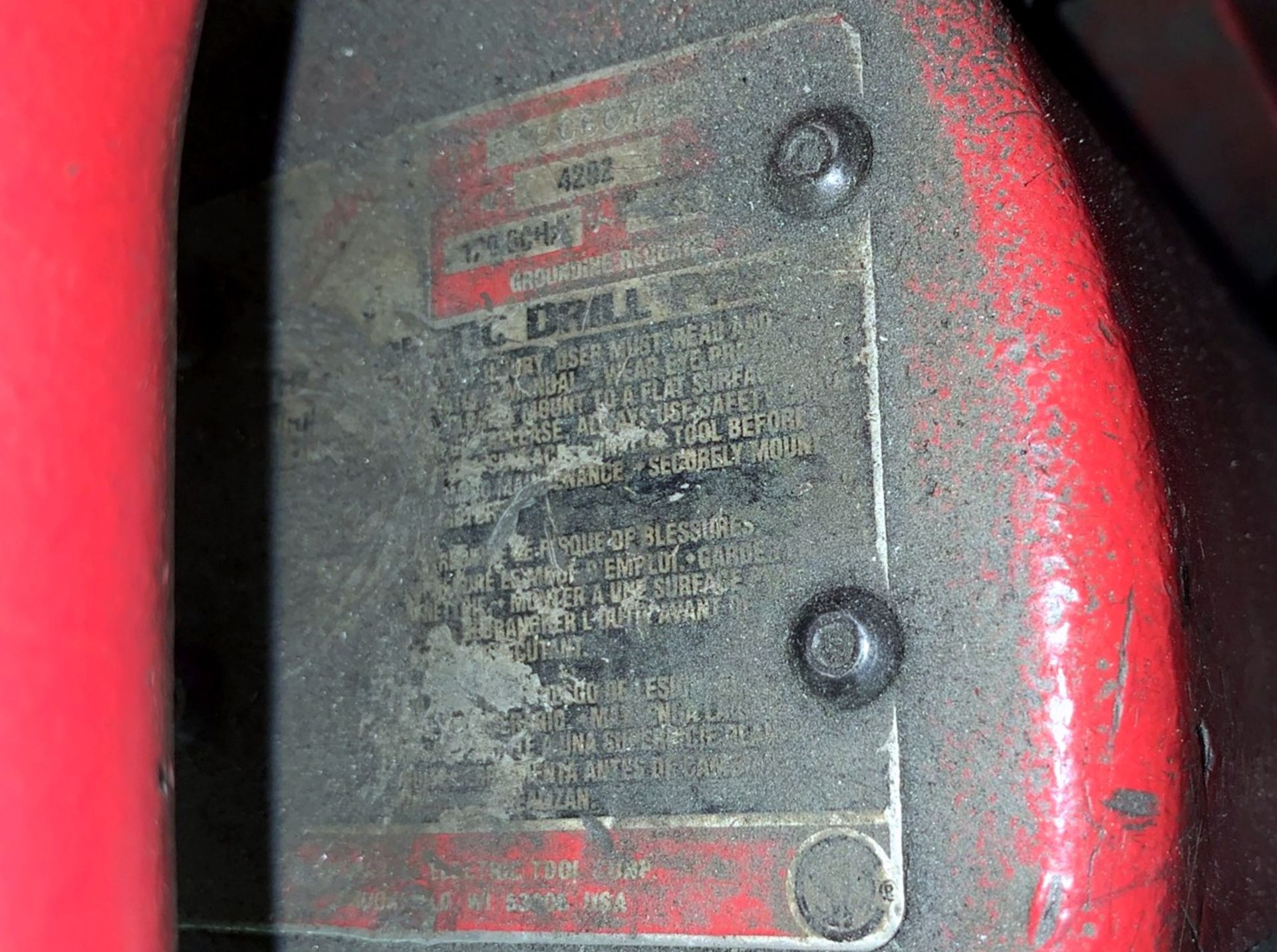 Milwaukee Mdl. 4202 Electromagnetic Drill (All Items MUST be Removed by Thursday, December 19, 2019. - Image 4 of 4