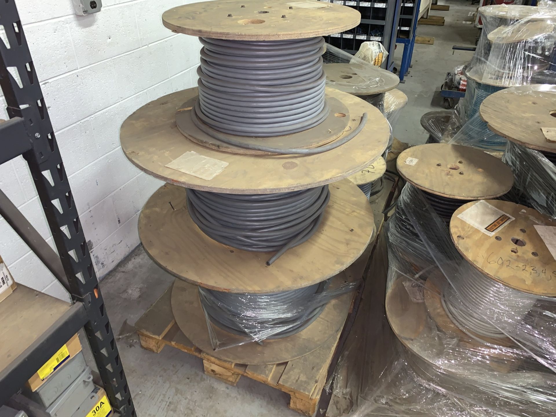 Lot with (7) Pallets including Various Spools of Wire and Cable (All Items MUST be Removed by - Image 3 of 12