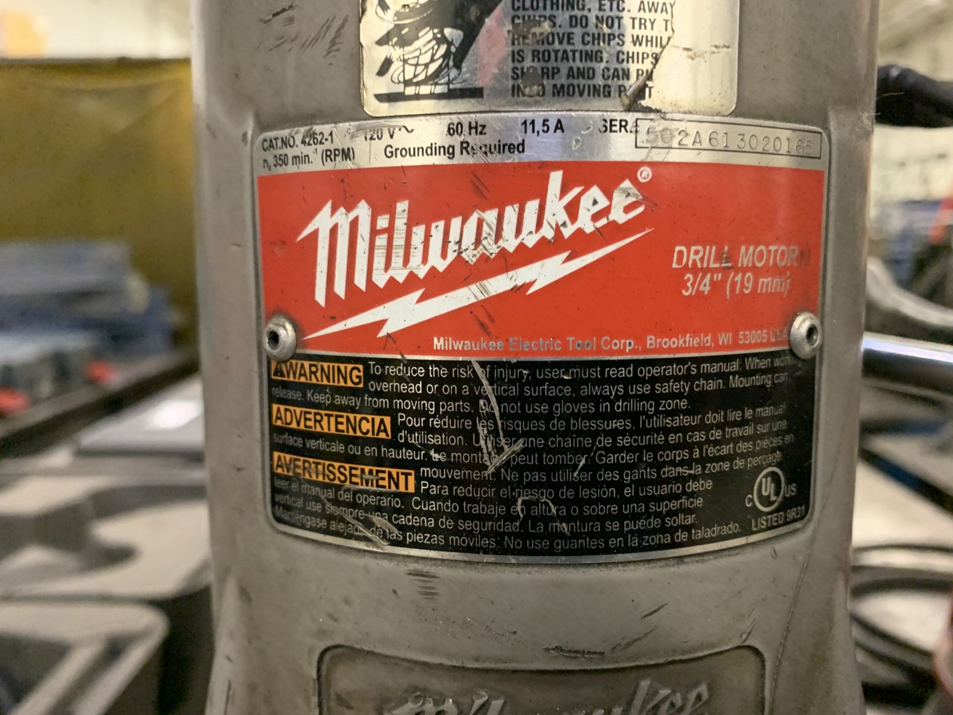 Milwaukee Mdl. 4202 Electromagnetic Drill (All Items MUST be Removed by Thursday, December 19, 2019. - Image 3 of 4