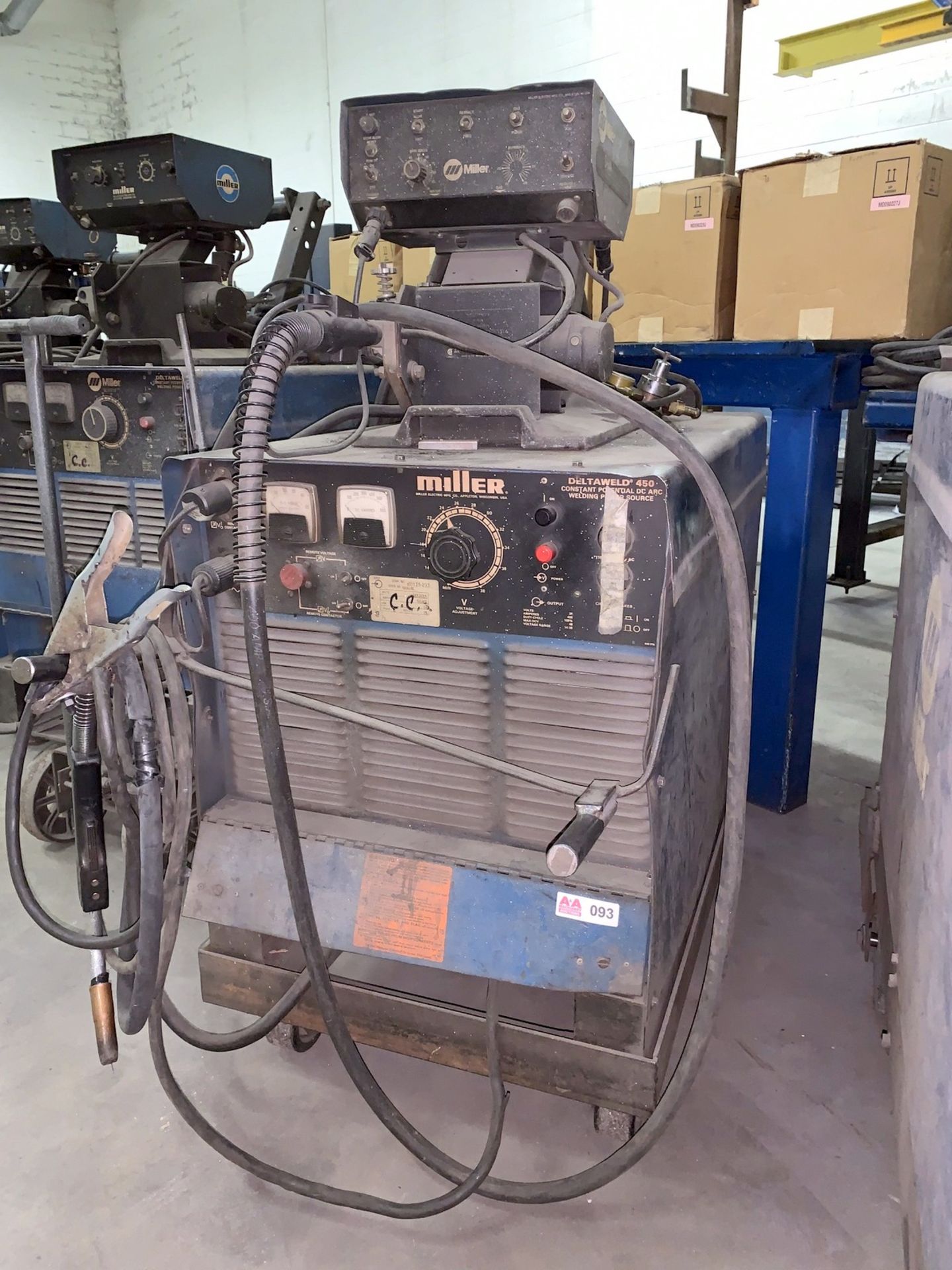 Miller Deltaweld 450 Constant Potential DC Arc Welder with Miller S54A Wire Feeder (All Items MUST - Image 2 of 5