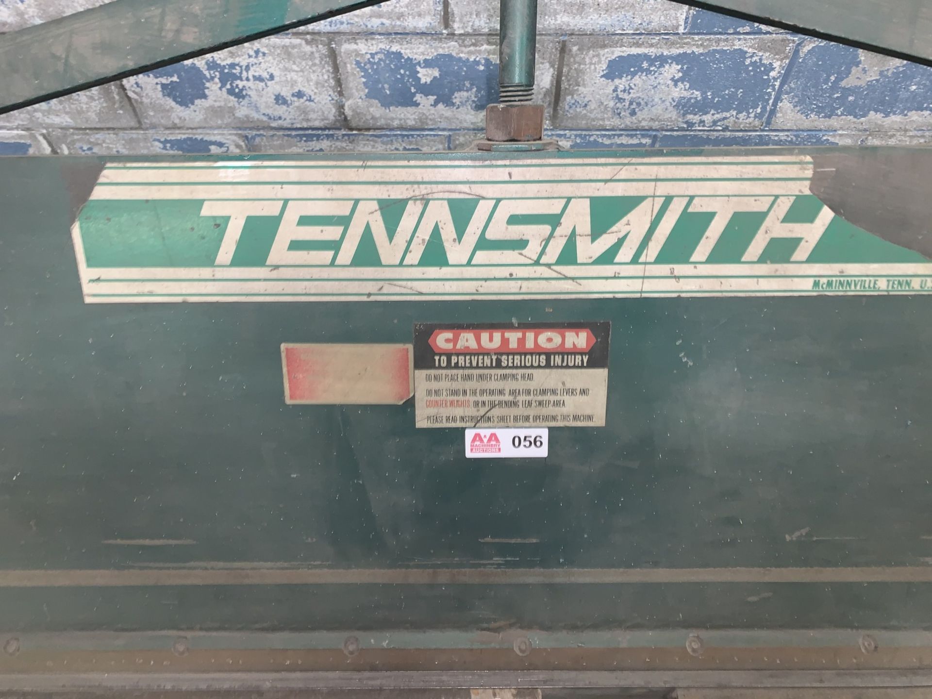 Tennsmith Mdl. HB121 Manual Brake, 10' Capacity, 16 Gauge Soft Steel (All Items MUST be Removed by - Image 3 of 4