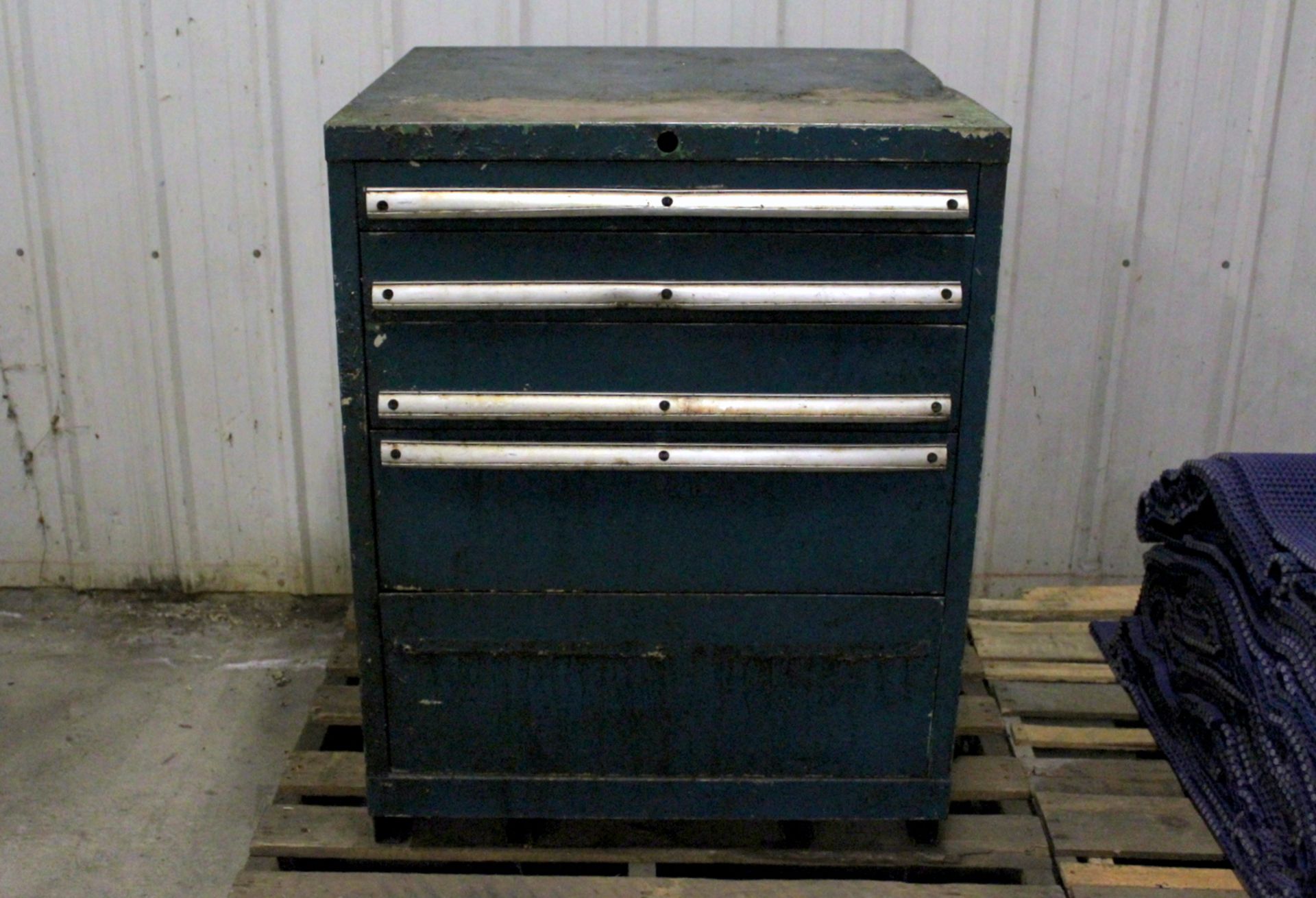 Vidmar Cabinet, 28" x 28" x 38"T with Contents including Various Collets, Reamers, Taps, End Mills