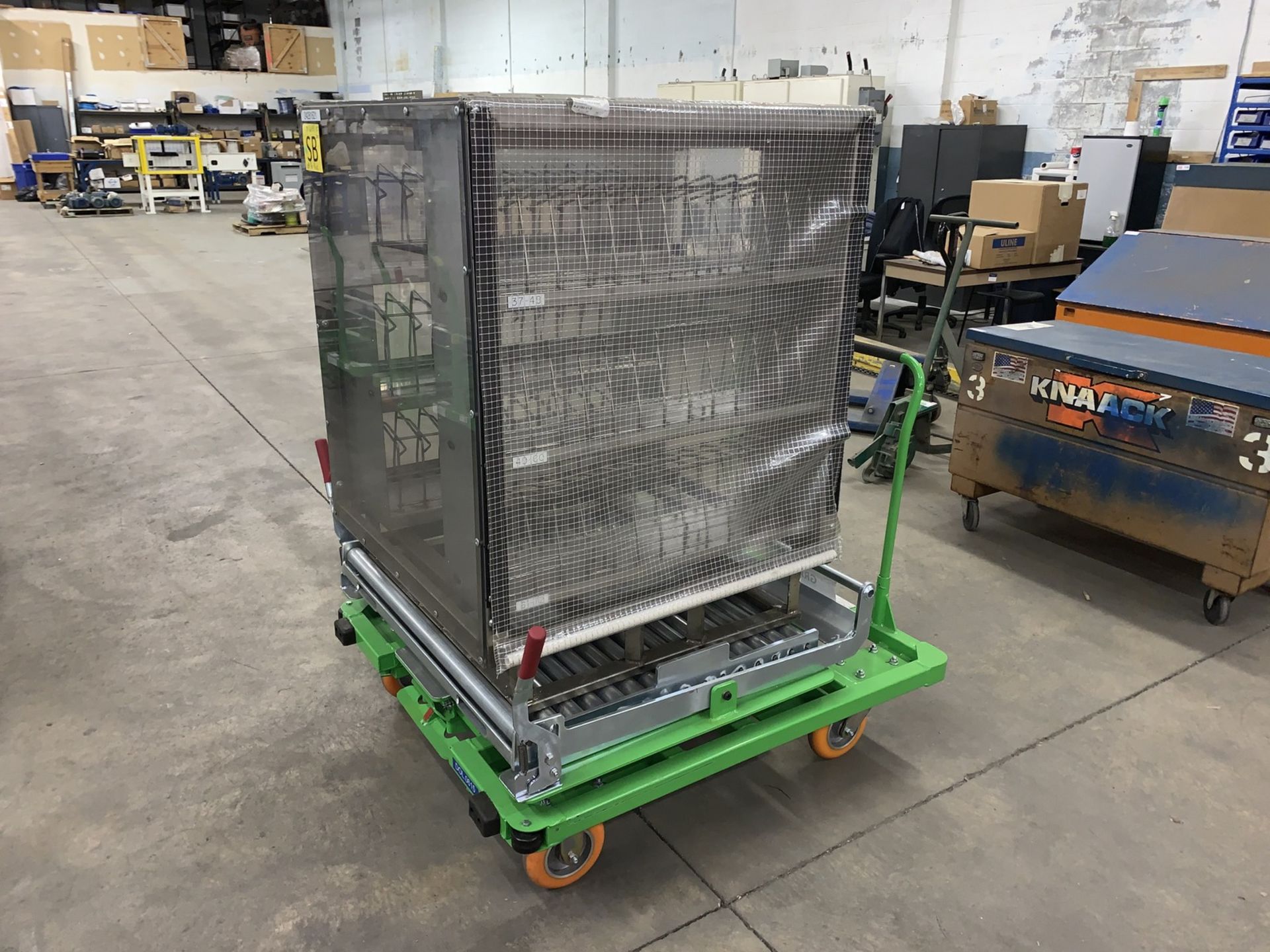 Scharine Group Industrial Material Handling Cart, 1500Lb Capacity with Slideable Conveyor Table (All - Image 2 of 6