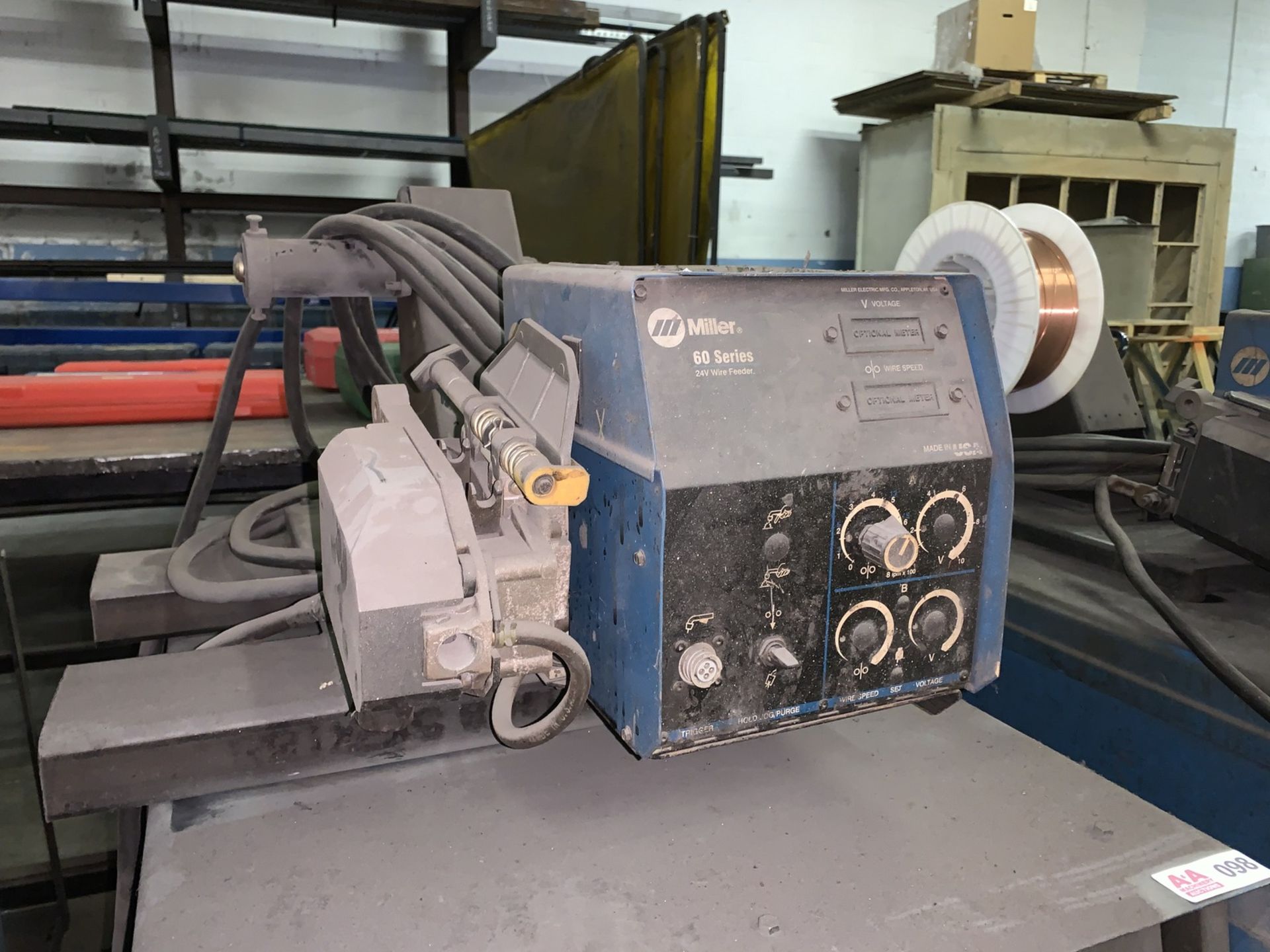 Miller Deltaweld 452 Constant Voltage DC Arc Welder with Miller 60 Series 24V Wire Feeder (All Items - Image 5 of 5