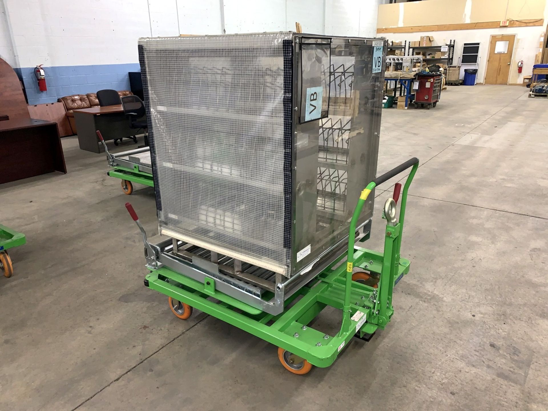 Scharine Group Industrial Material Handling Cart, 1500Lb Capacity with Slideable Conveyor Table (All